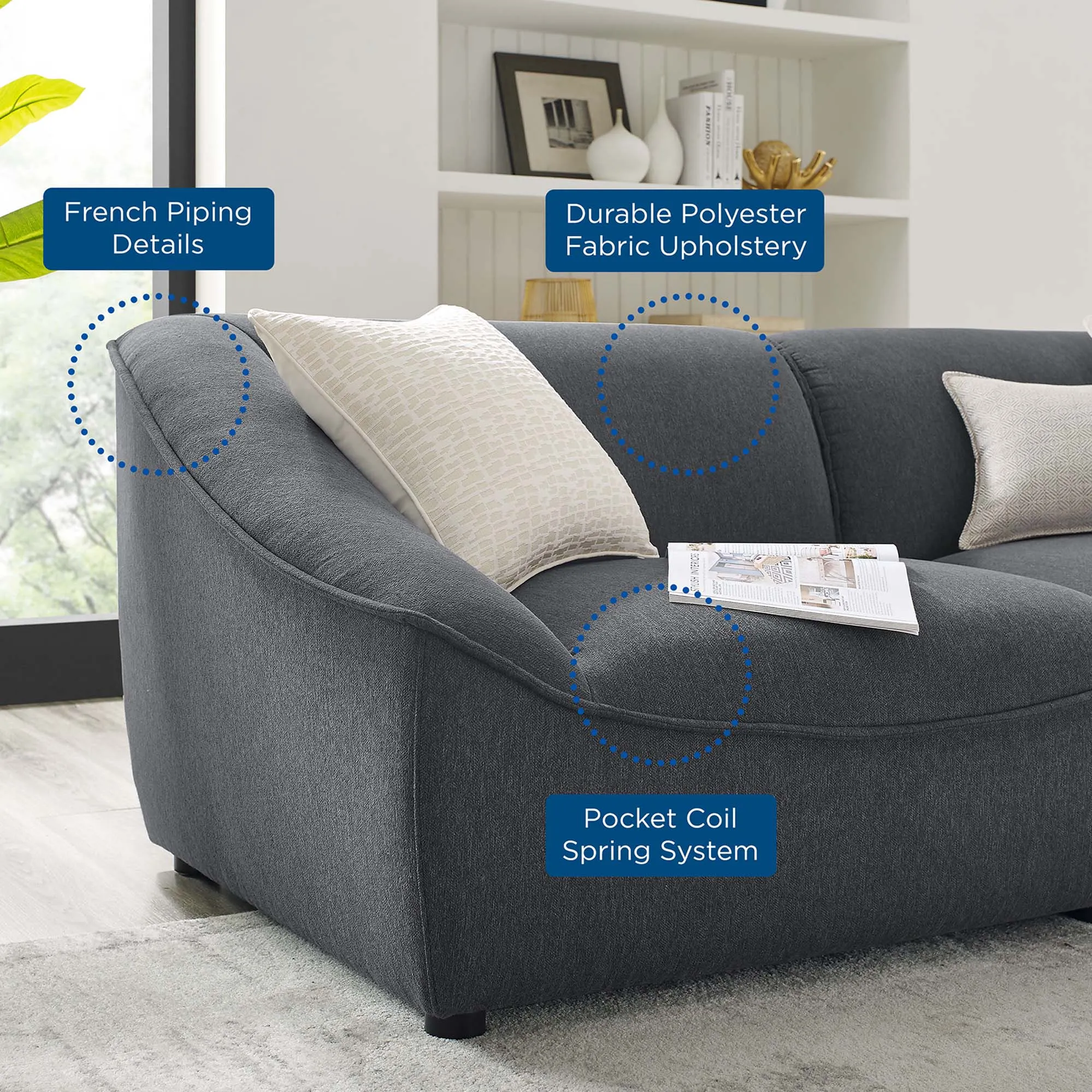 Comprise 7-Piece Sectional Sofa by Modway