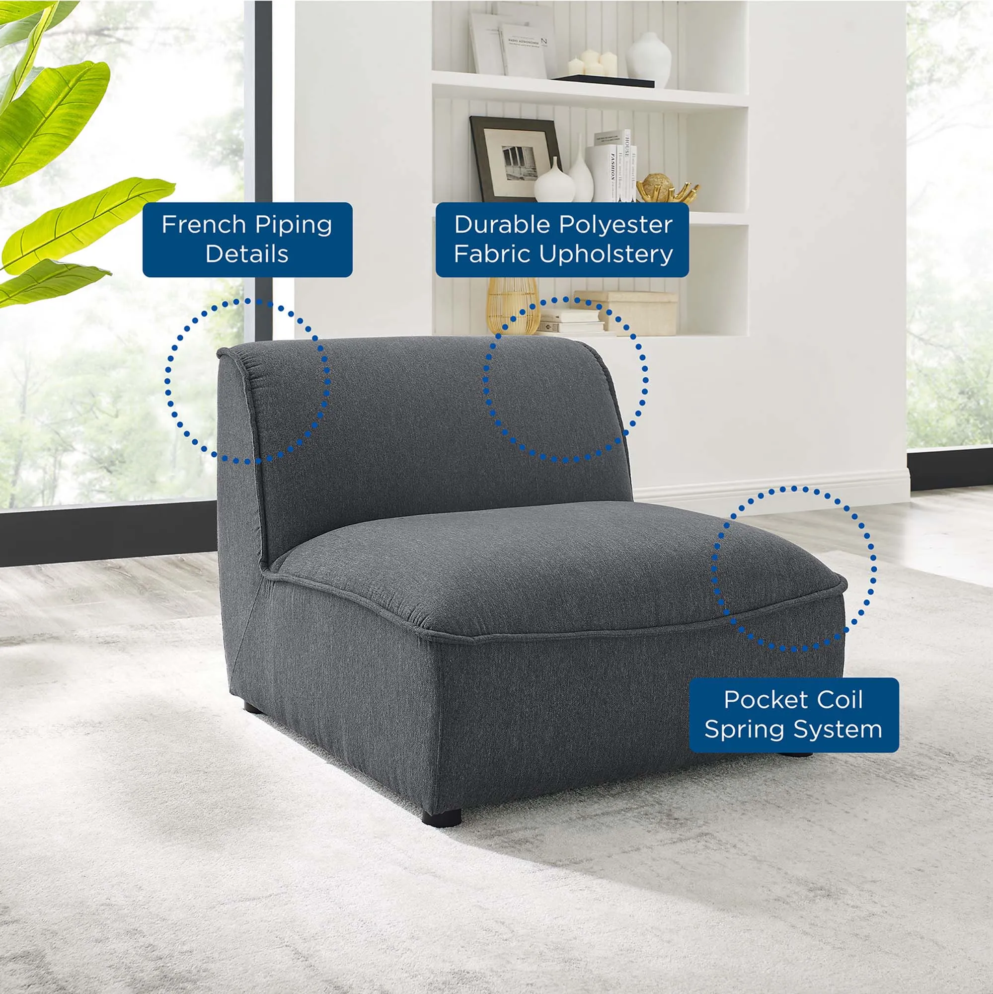 Comprise Armless Chair by Modway