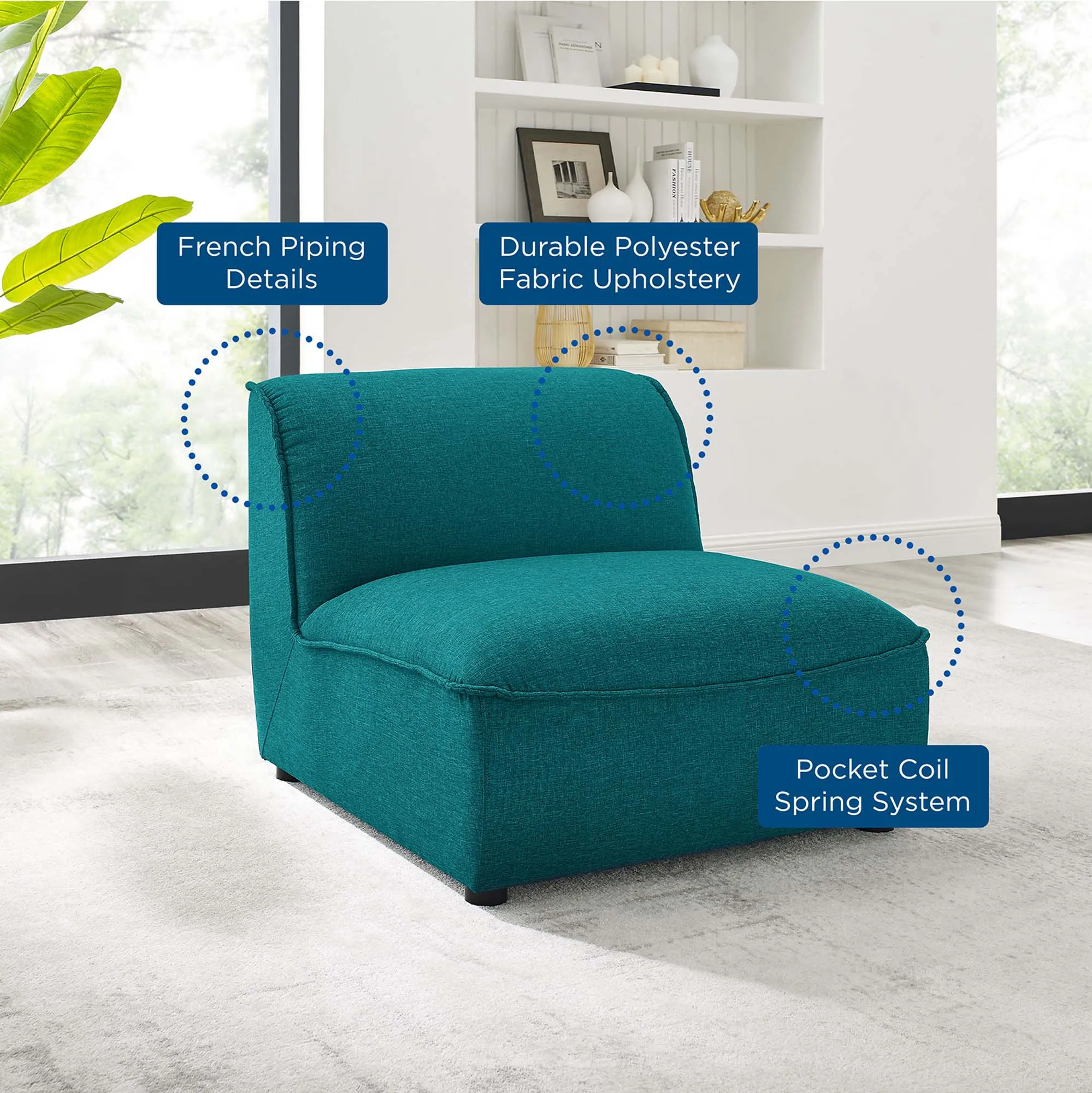 Comprise Armless Chair by Modway