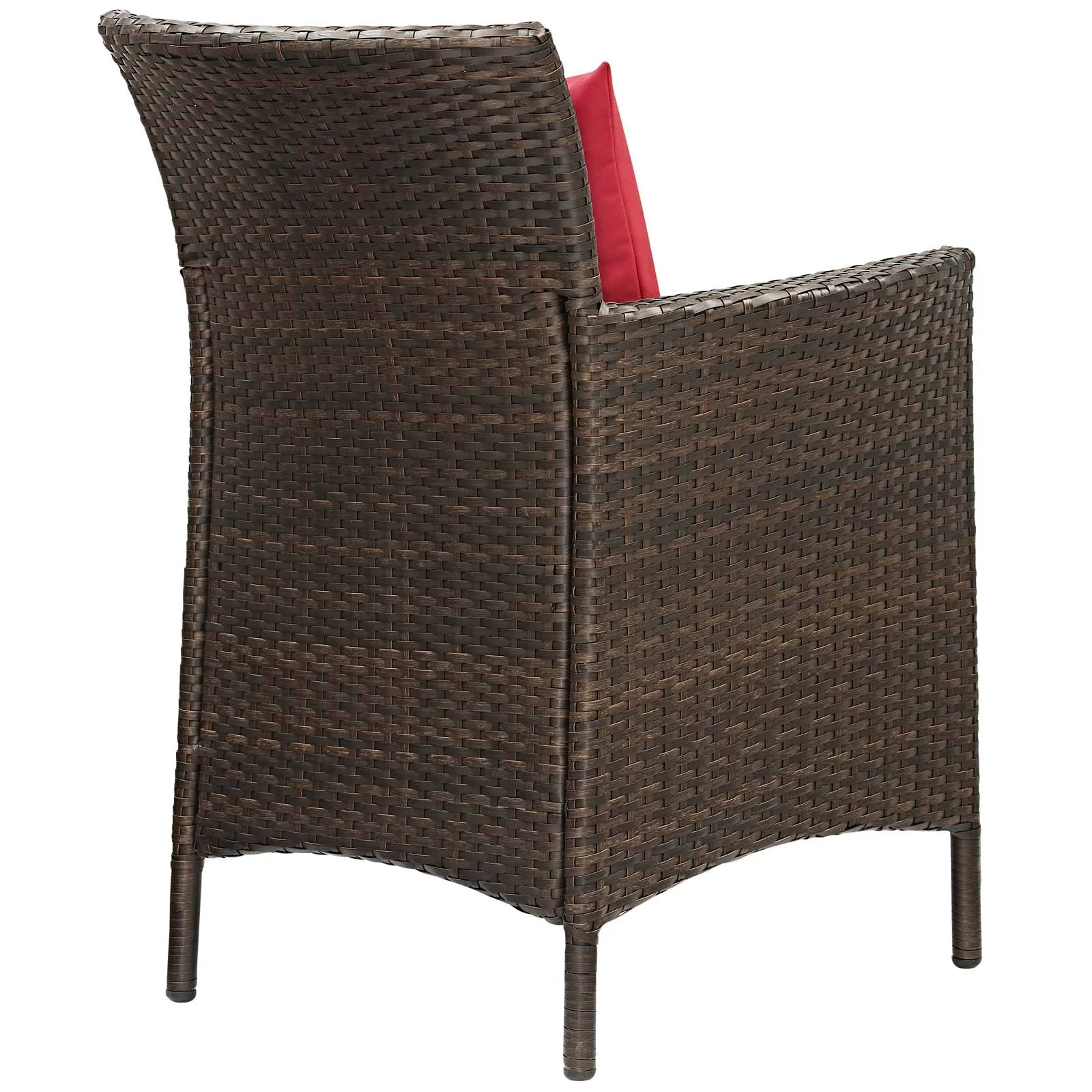 Conduit Outdoor Patio Wicker Rattan Dining Armchair Set of 2 by Modway