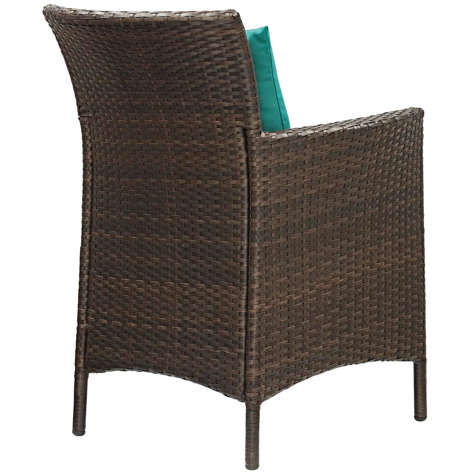 Conduit Outdoor Patio Wicker Rattan Dining Armchair Set of 2 by Modway