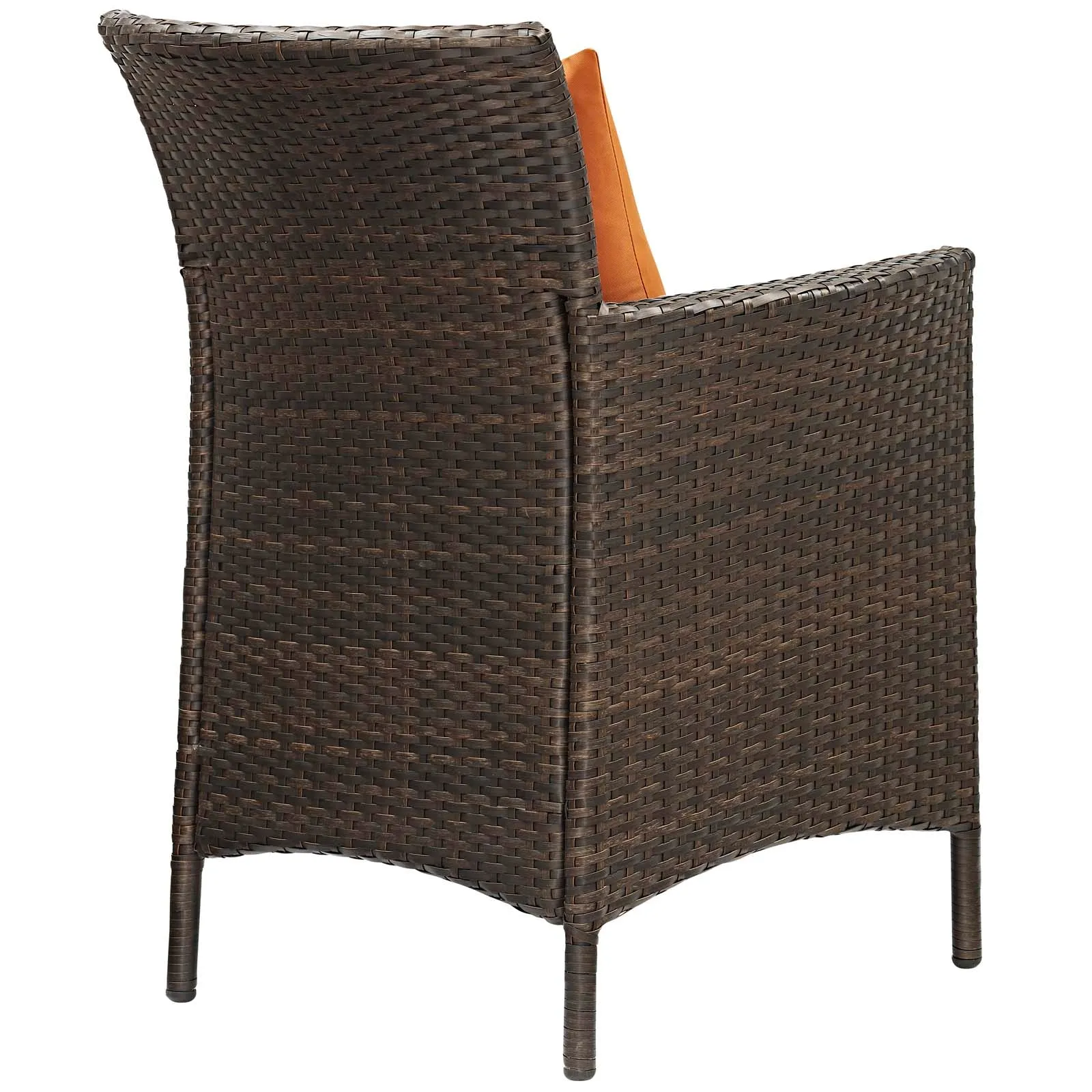 Conduit Outdoor Patio Wicker Rattan Dining Armchair Set of 2 by Modway