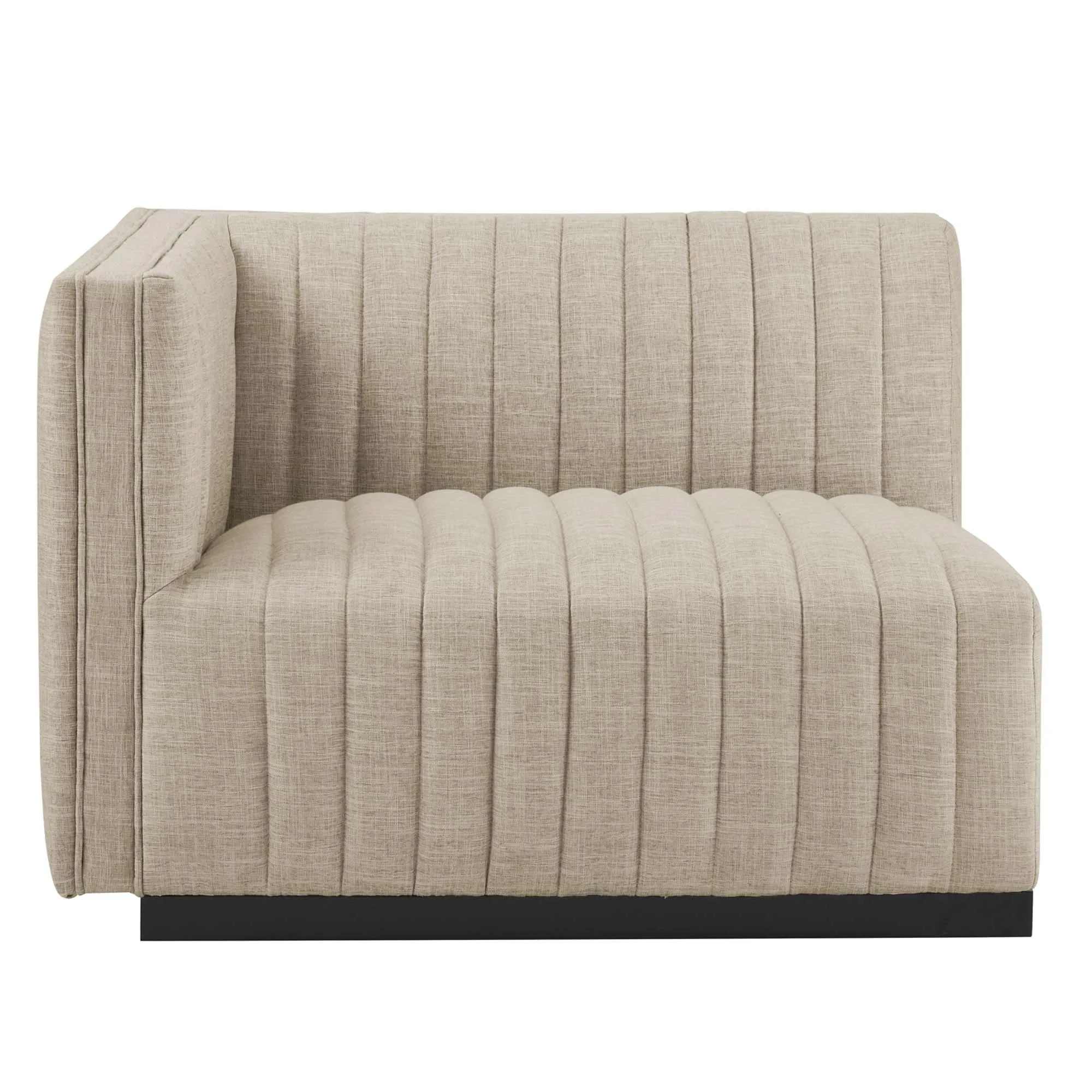 Conjure 4-Piece Channel Tufted Upholstered Fabric Sofa by Modway