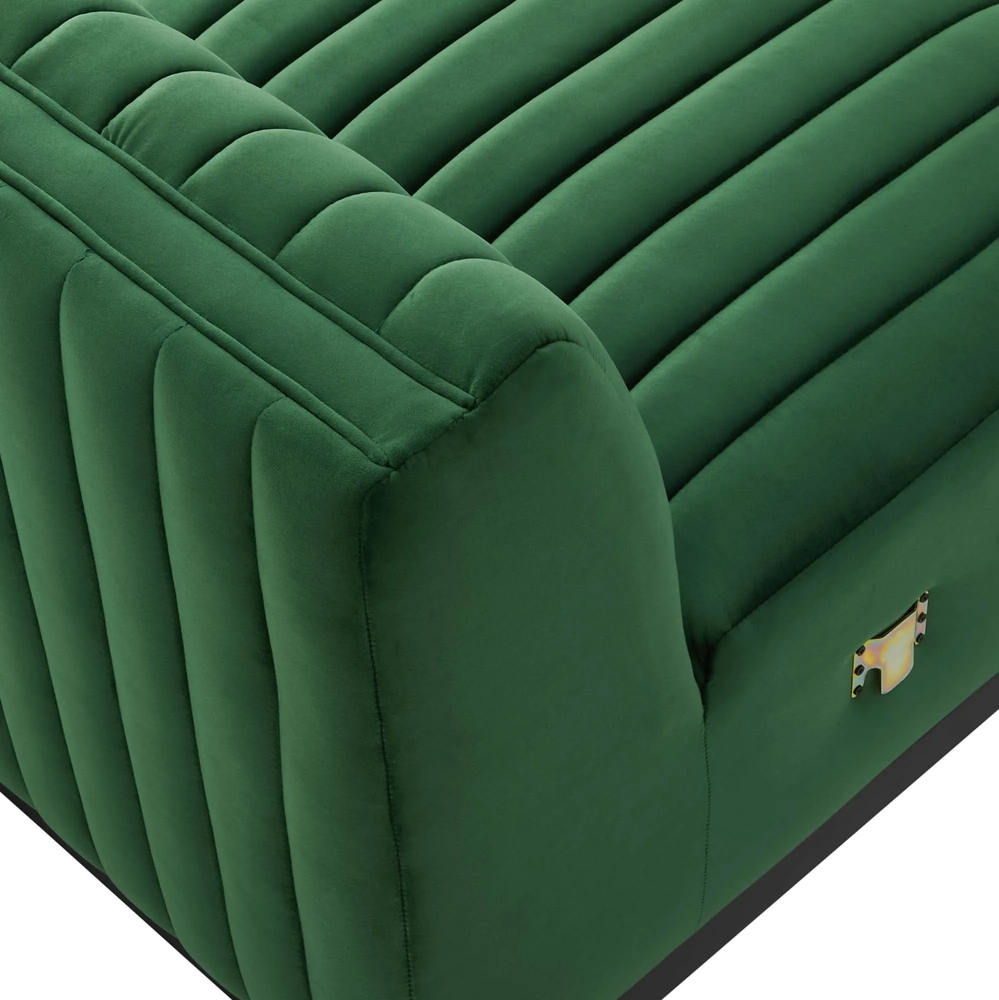 Conjure Channel Tufted Performance Velvet Armless Chair by Modway