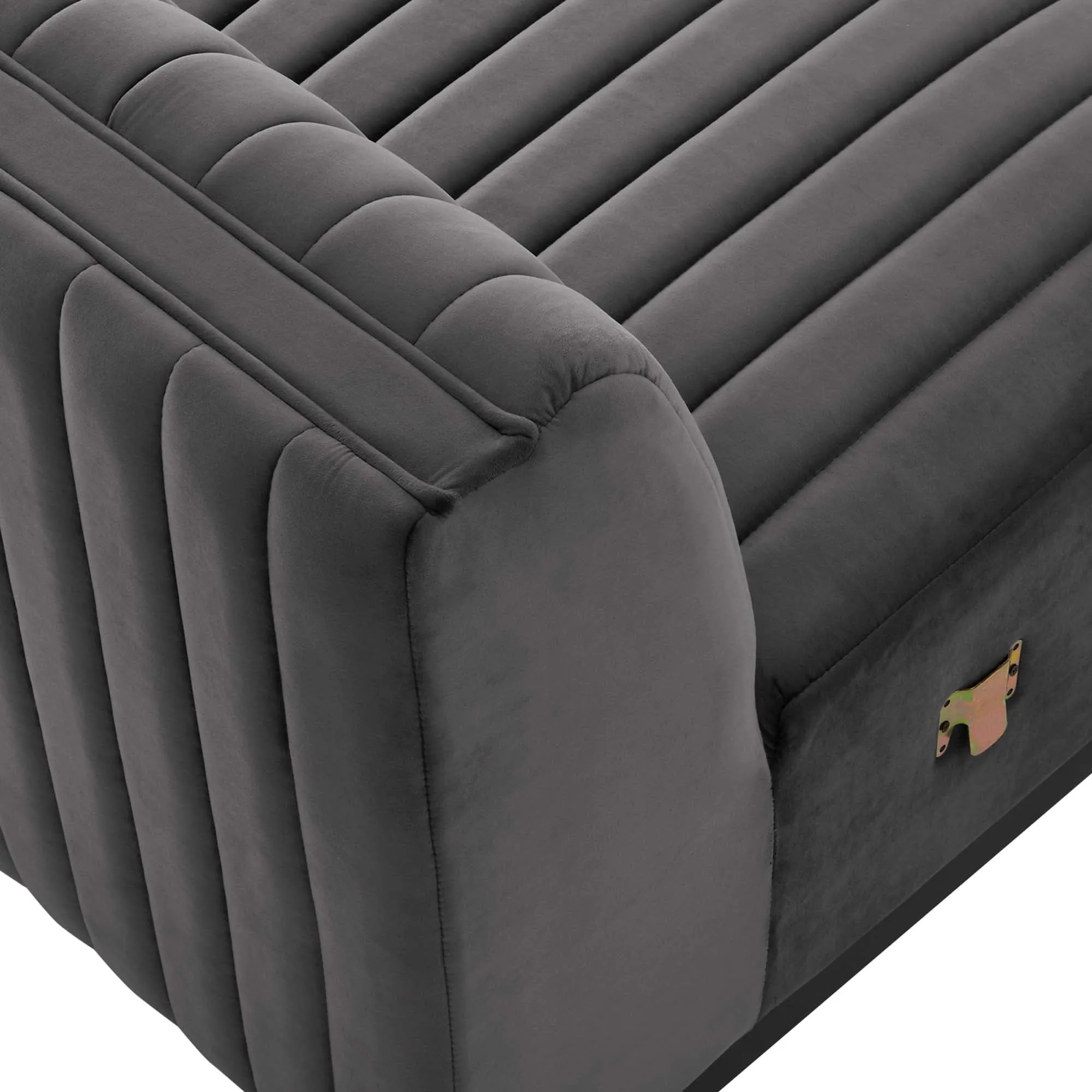 Conjure Channel Tufted Performance Velvet Armless Chair by Modway