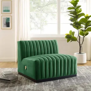 Conjure Channel Tufted Performance Velvet Armless Chair by Modway