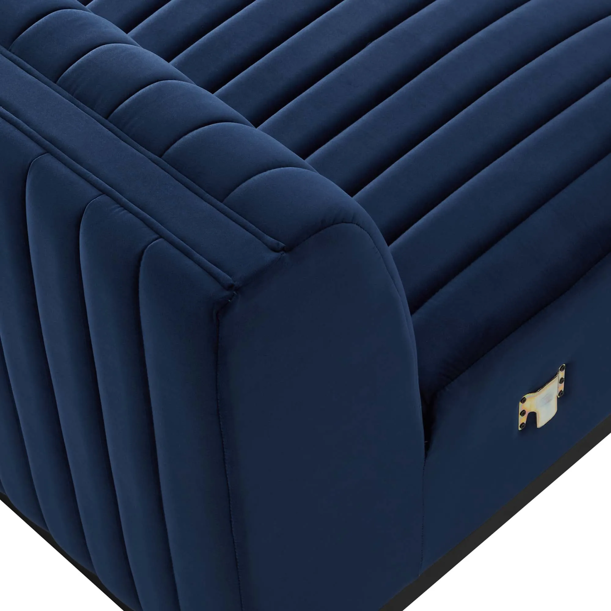 Conjure Channel Tufted Performance Velvet Armless Chair by Modway