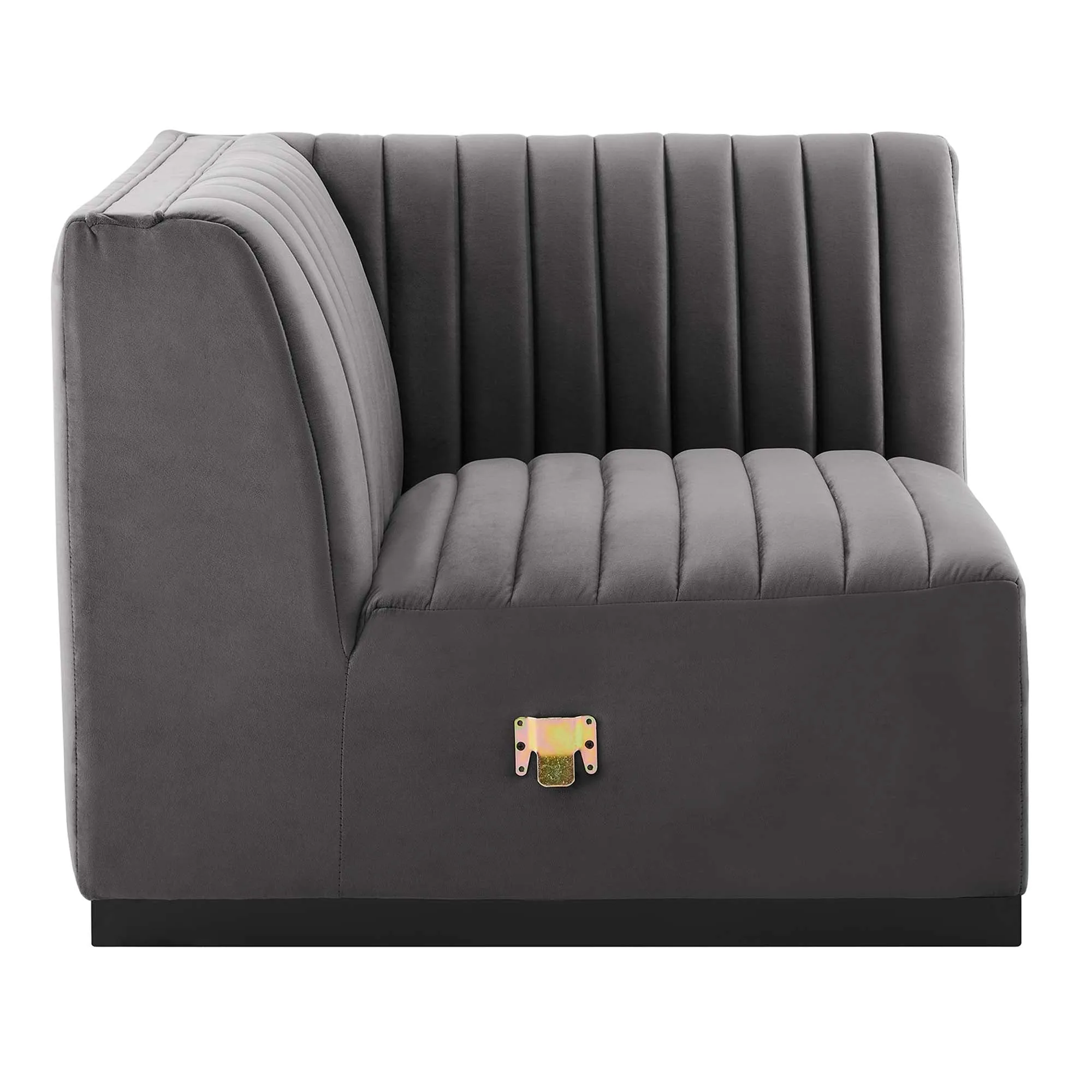 Conjure Channel Tufted Performance Velvet Left Corner Chair by Modway