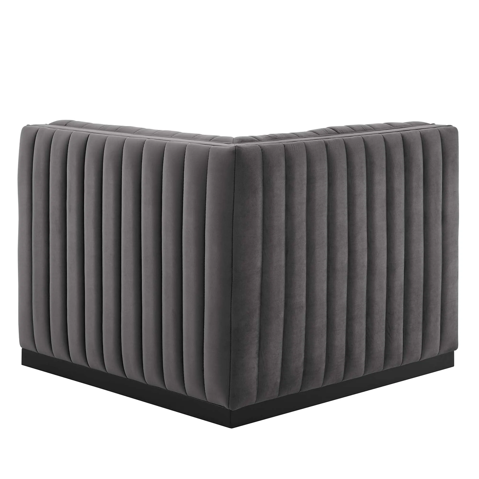 Conjure Channel Tufted Performance Velvet Left Corner Chair by Modway