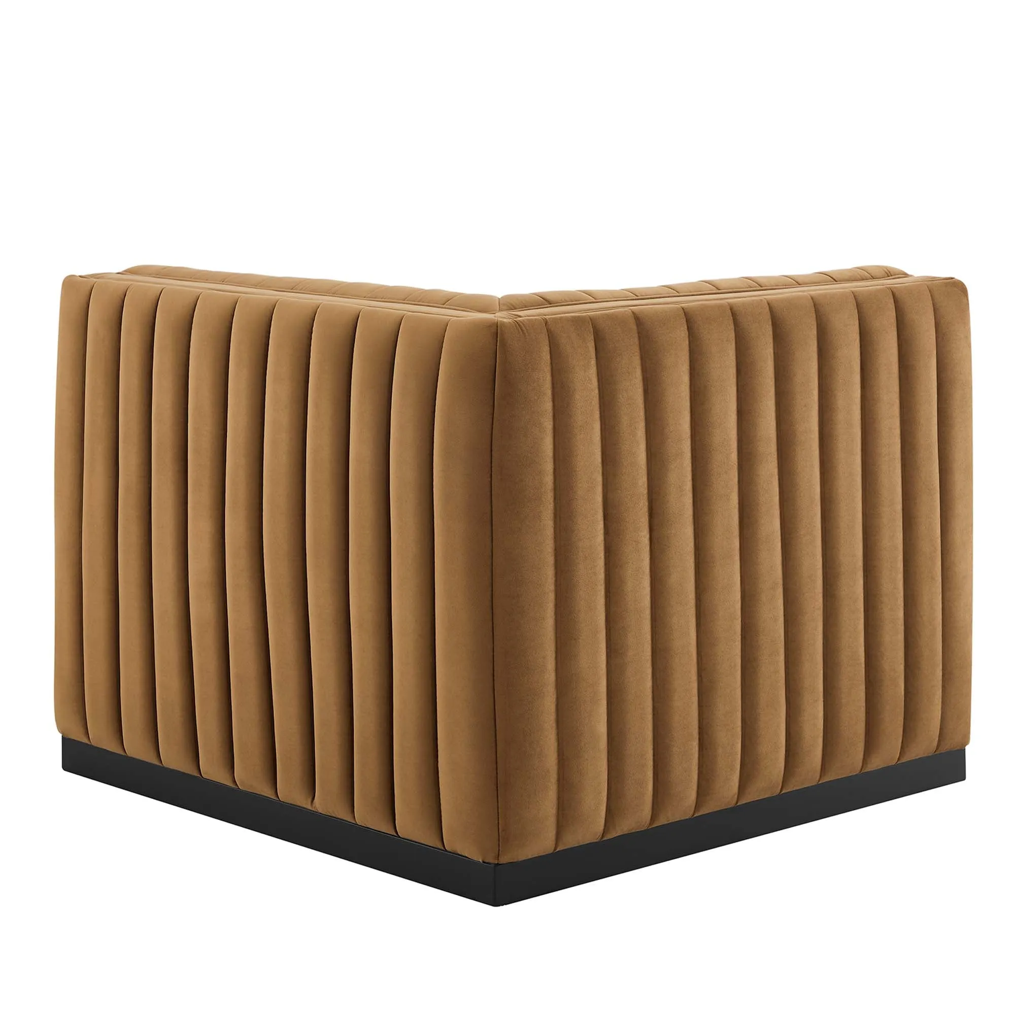 Conjure Channel Tufted Performance Velvet Left Corner Chair by Modway