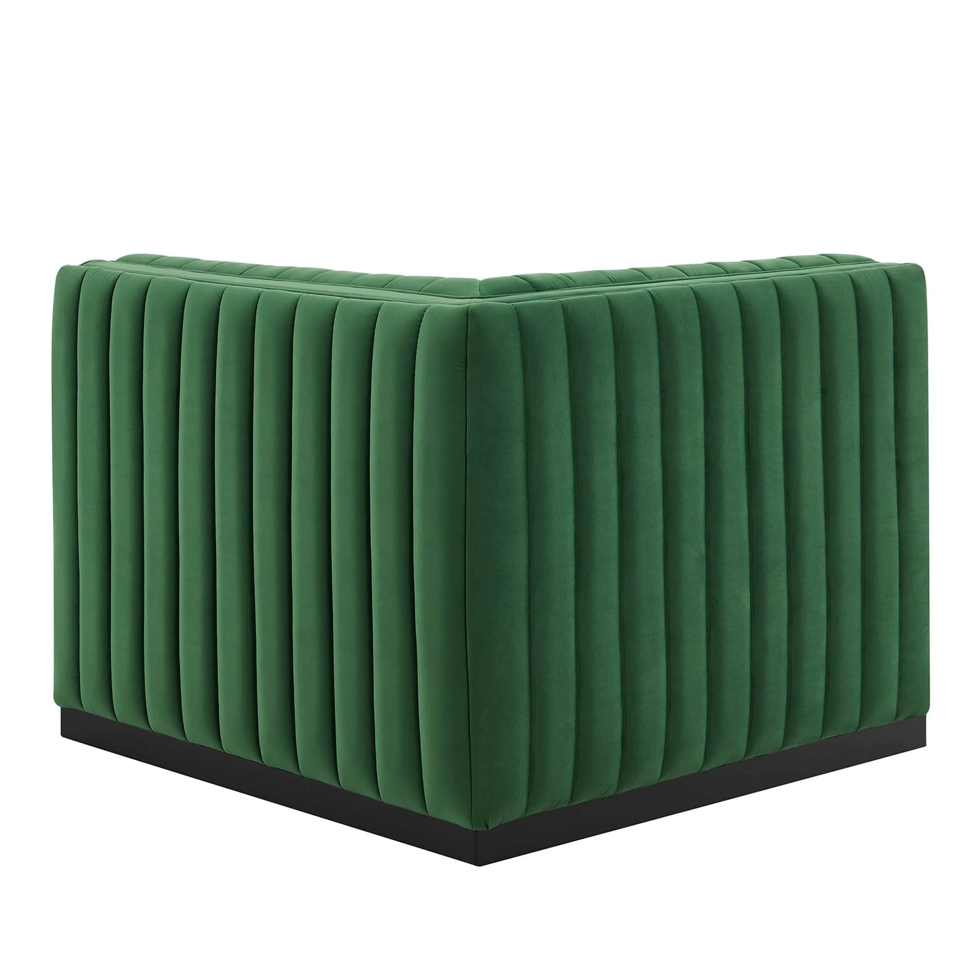 Conjure Channel Tufted Performance Velvet Left Corner Chair by Modway