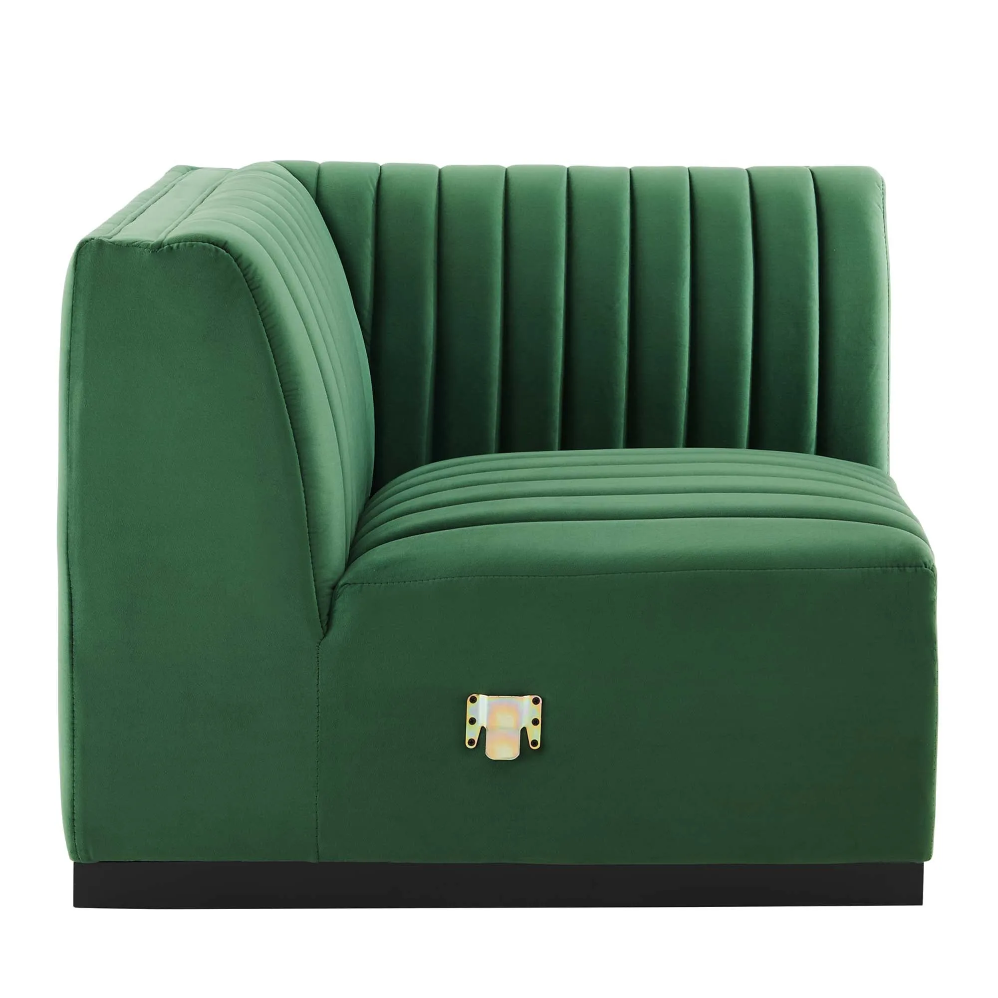 Conjure Channel Tufted Performance Velvet Left Corner Chair by Modway