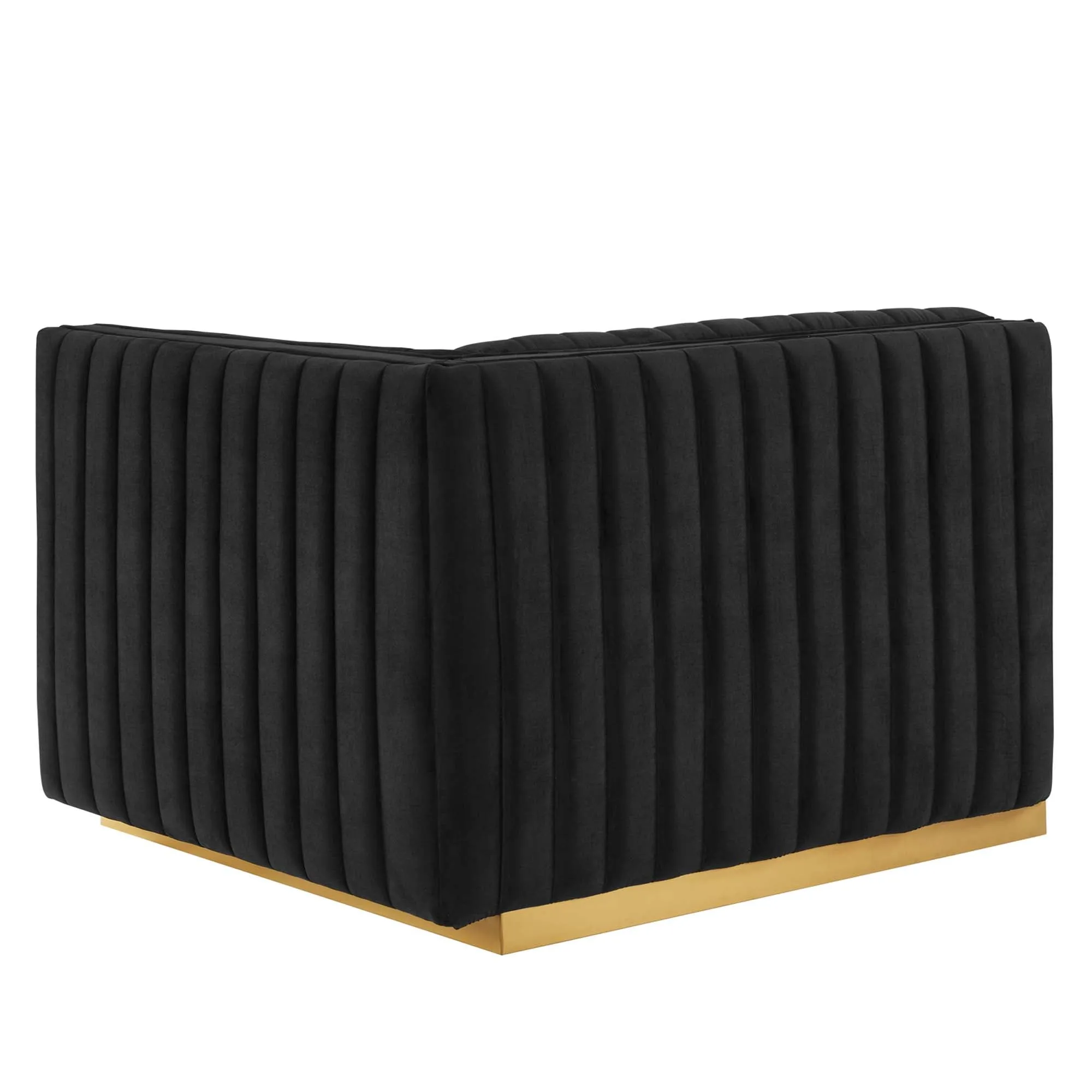 Conjure Channel Tufted Performance Velvet Right-Arm Chair by Modway