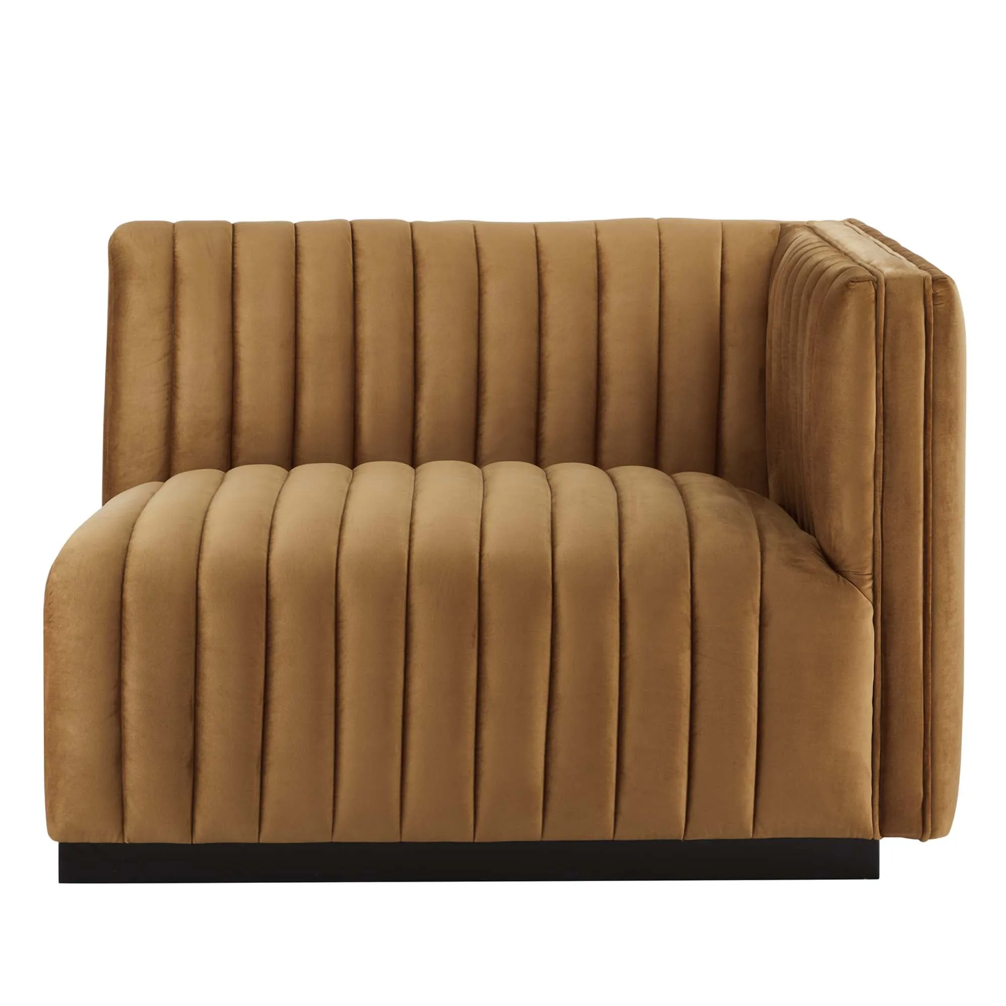 Conjure Channel Tufted Performance Velvet Right-Arm Chair by Modway