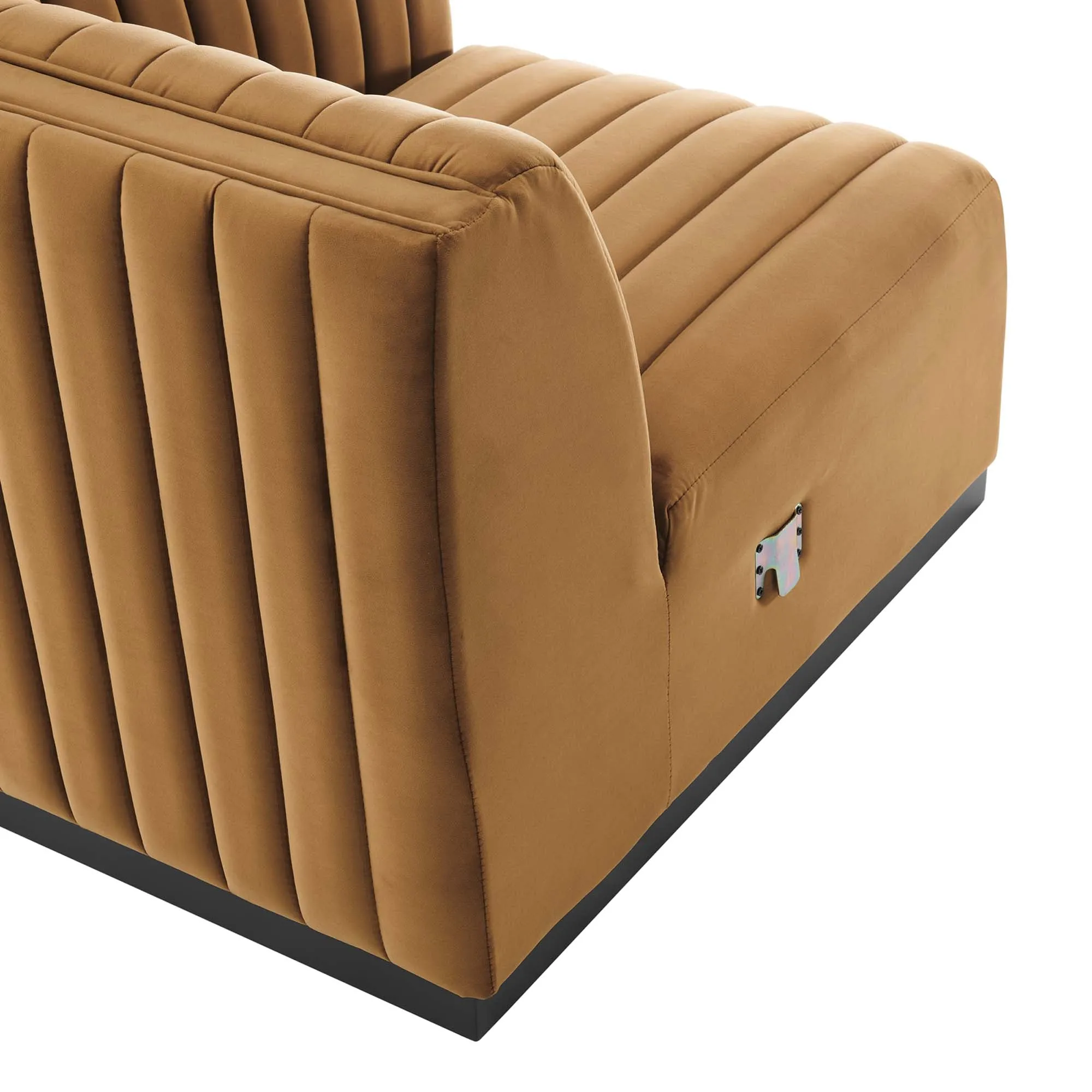 Conjure Channel Tufted Performance Velvet Right-Arm Chair by Modway