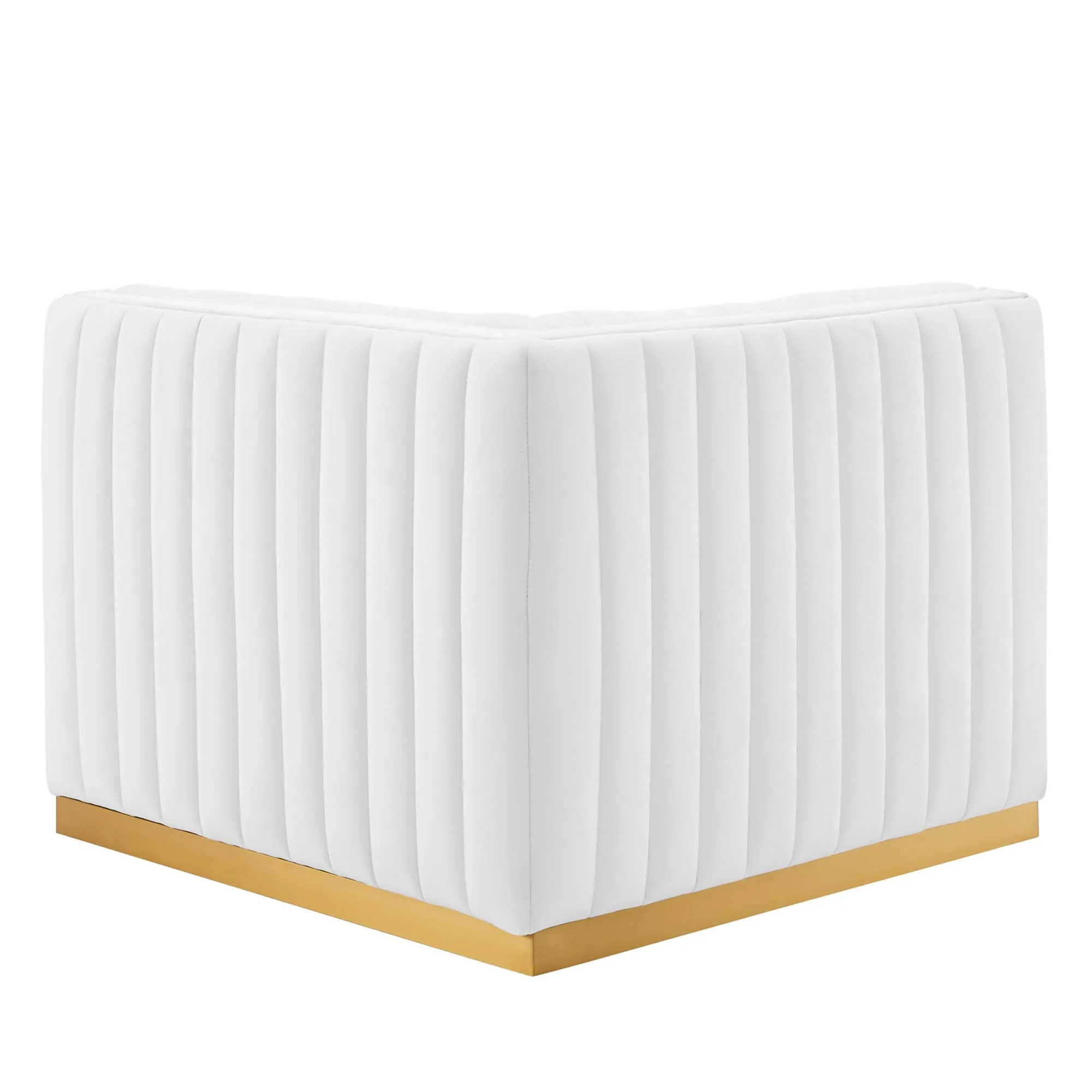 Conjure Channel Tufted Performance Velvet Right Corner Chair by Modway