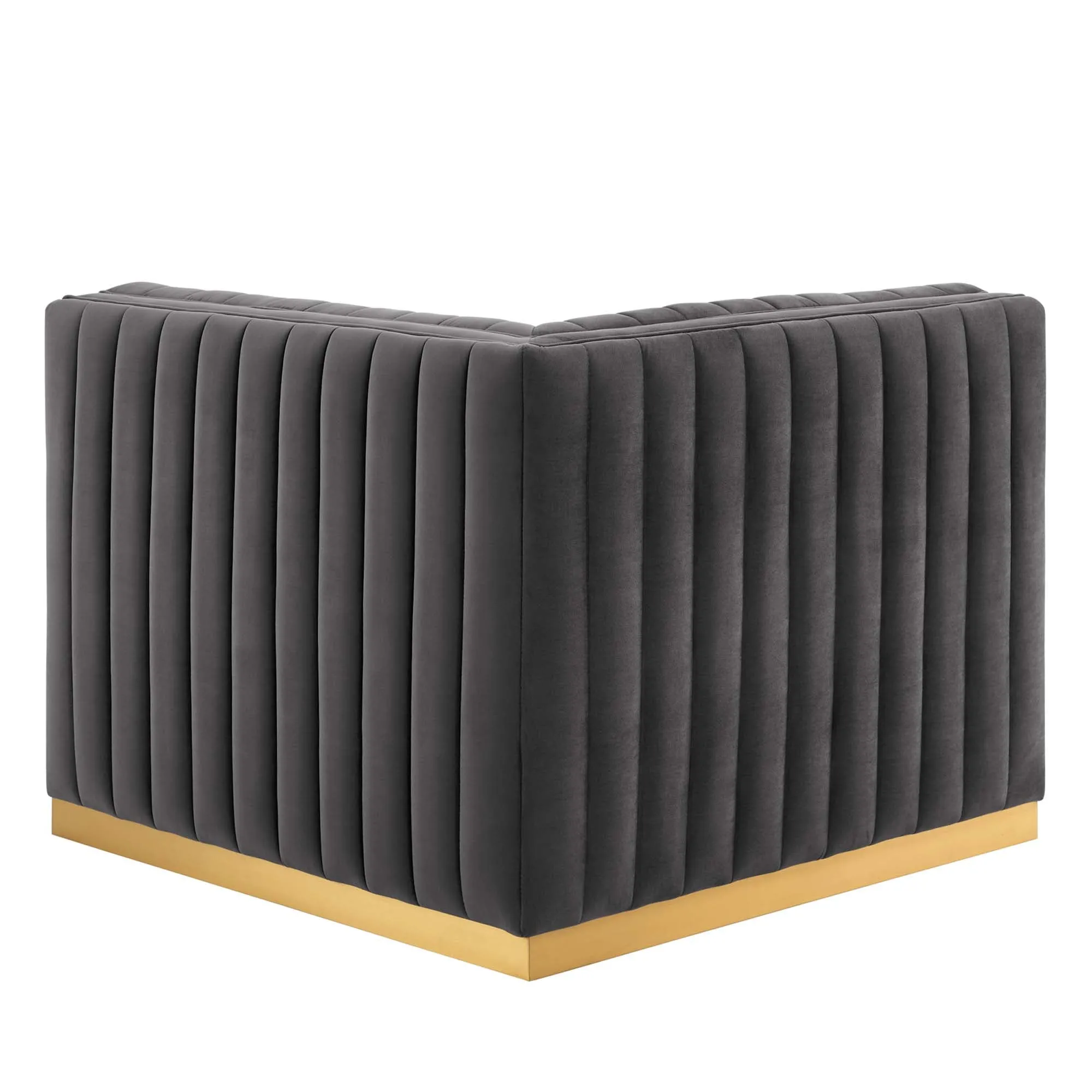 Conjure Channel Tufted Performance Velvet Right Corner Chair by Modway