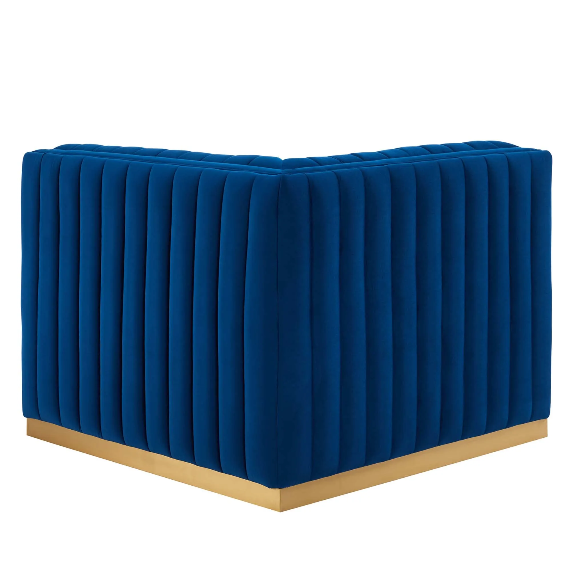 Conjure Channel Tufted Performance Velvet Right Corner Chair by Modway