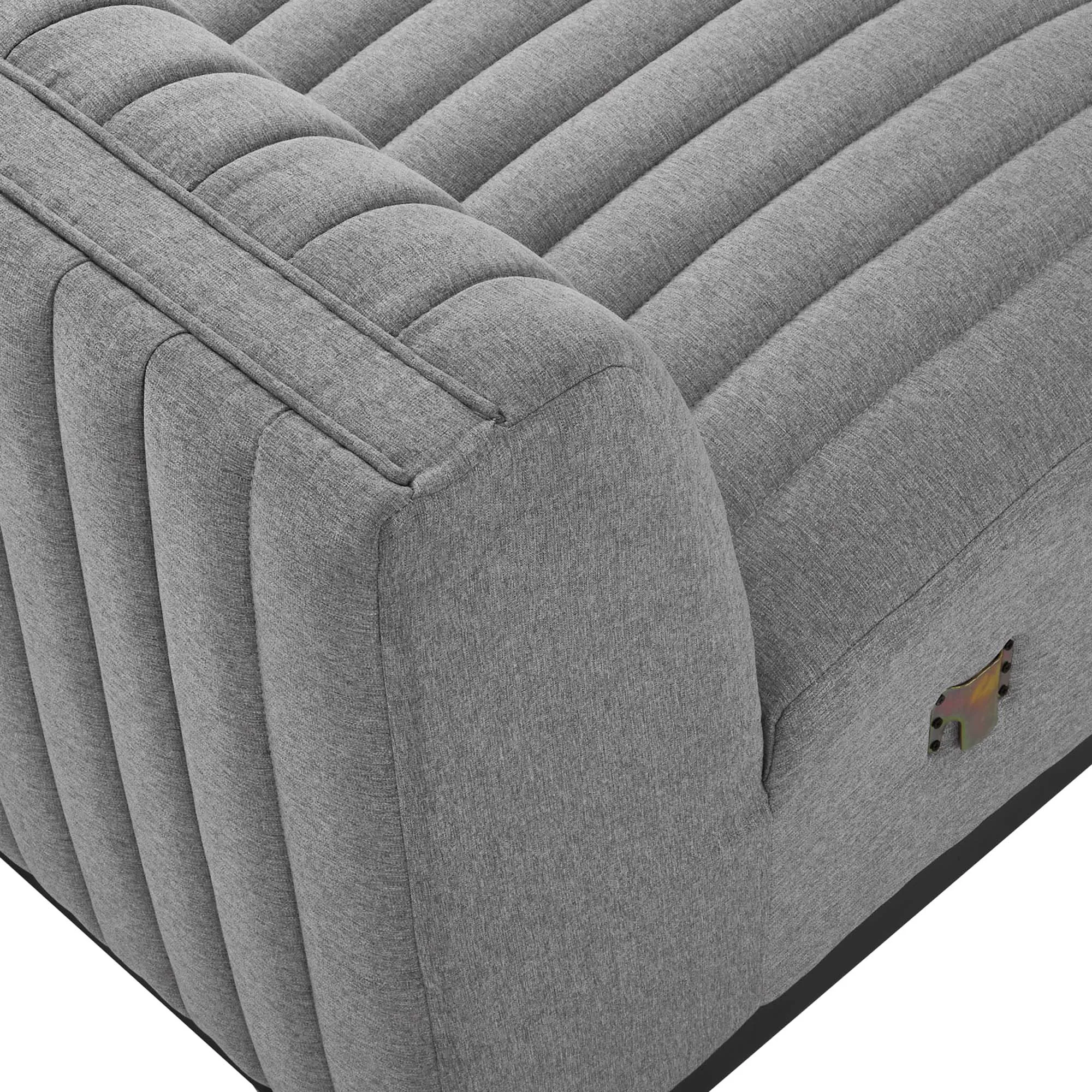 Conjure Channel Tufted Upholstered Fabric Armless Chair by Modway