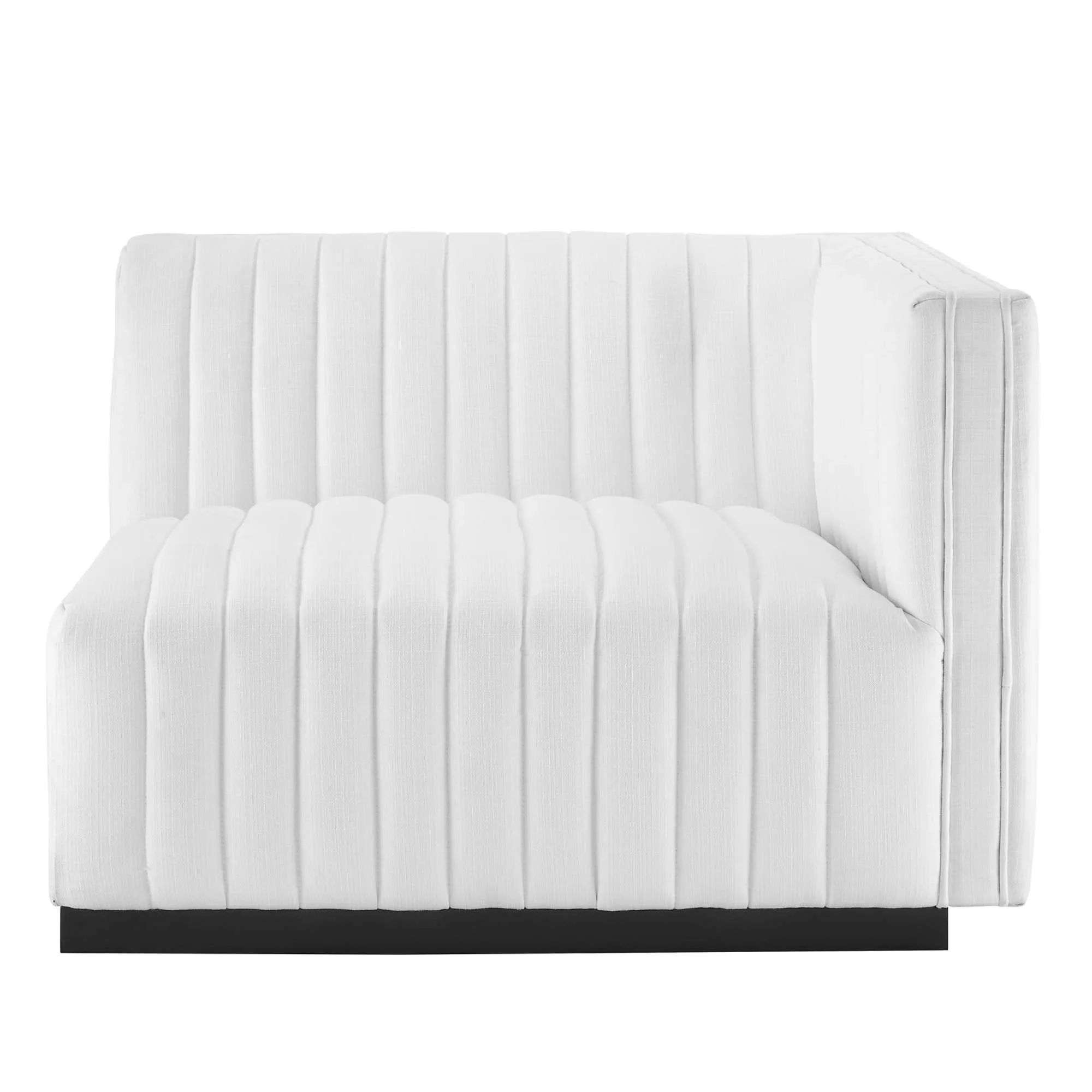 Conjure Channel Tufted Upholstered Fabric Right-Arm Chair by Modway