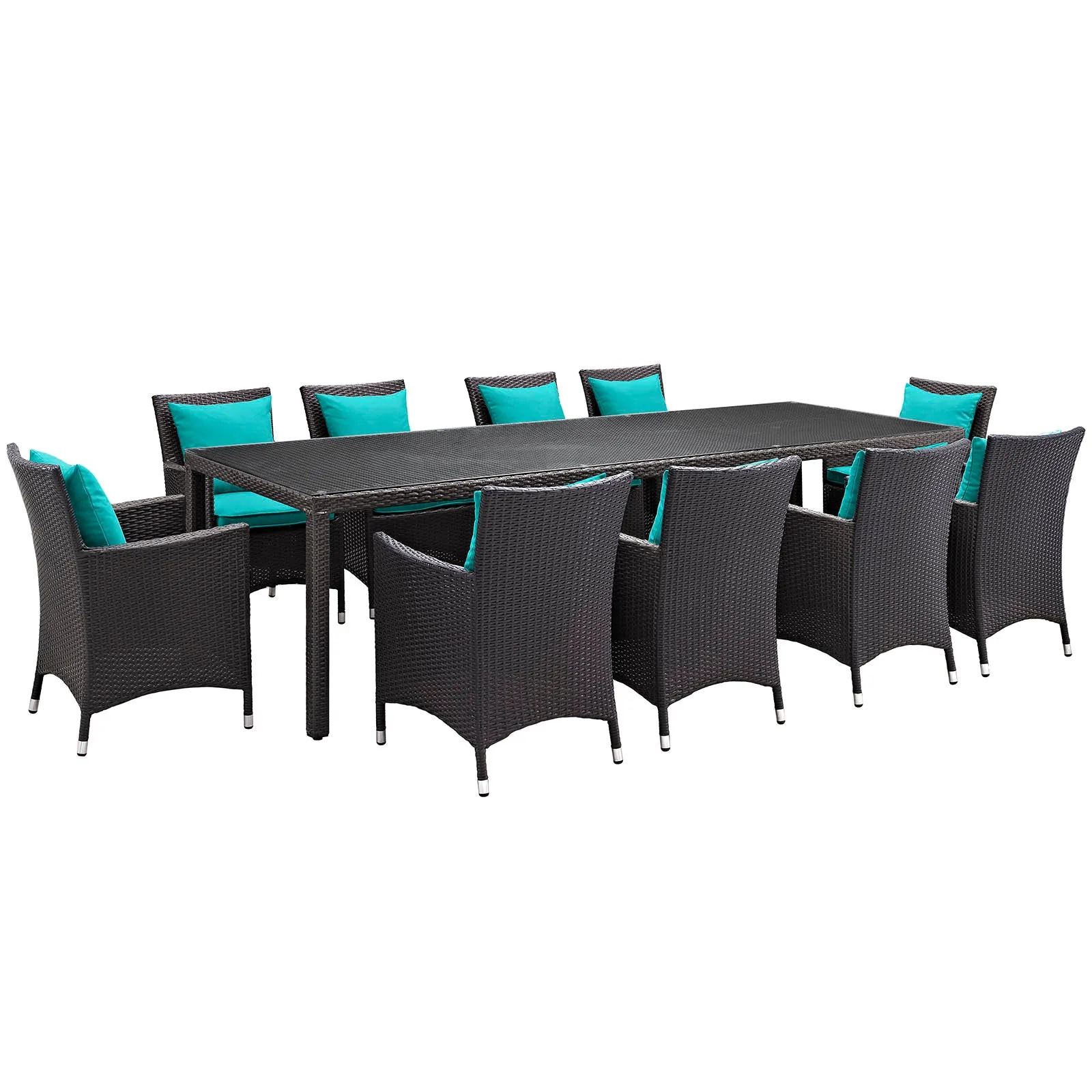 Convene 11 Piece Outdoor Patio Dining Set by Modway