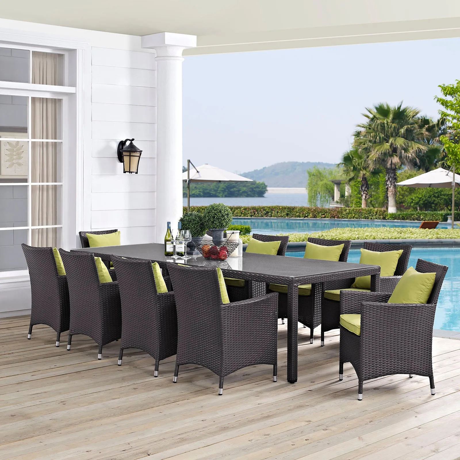 Convene 11 Piece Outdoor Patio Dining Set by Modway