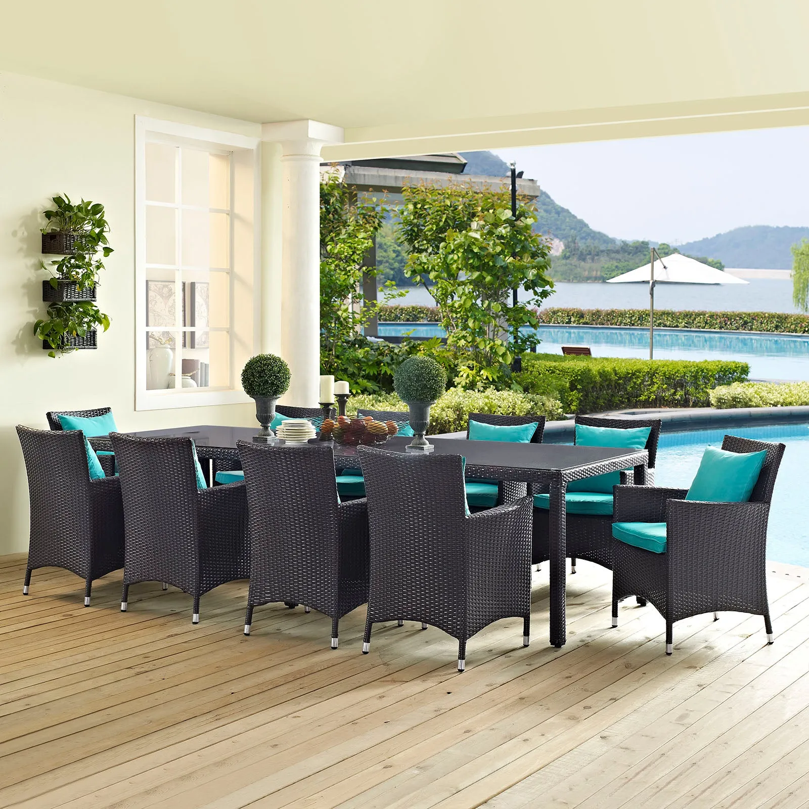 Convene 11 Piece Outdoor Patio Dining Set by Modway