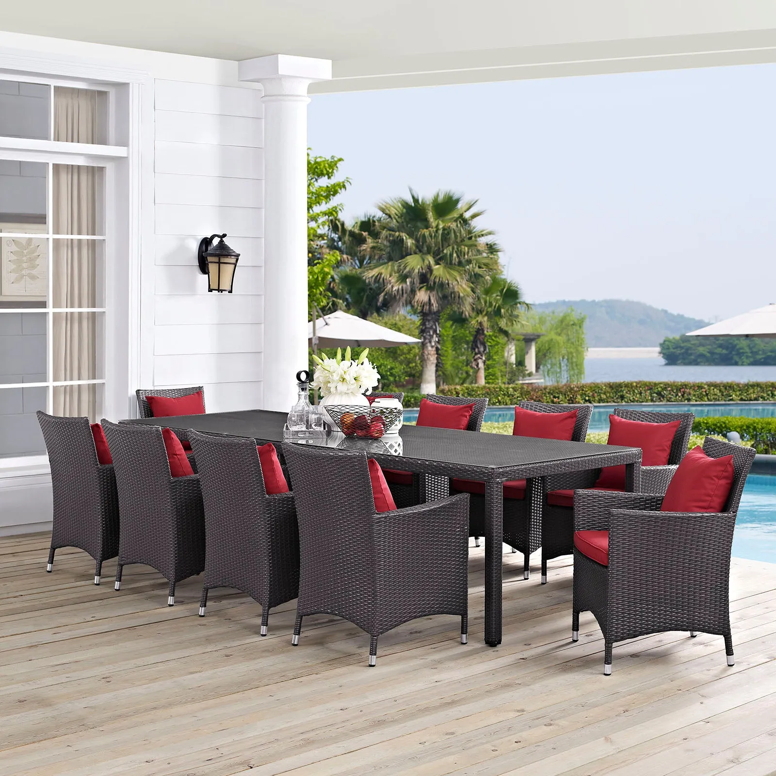 Convene 11 Piece Outdoor Patio Dining Set by Modway