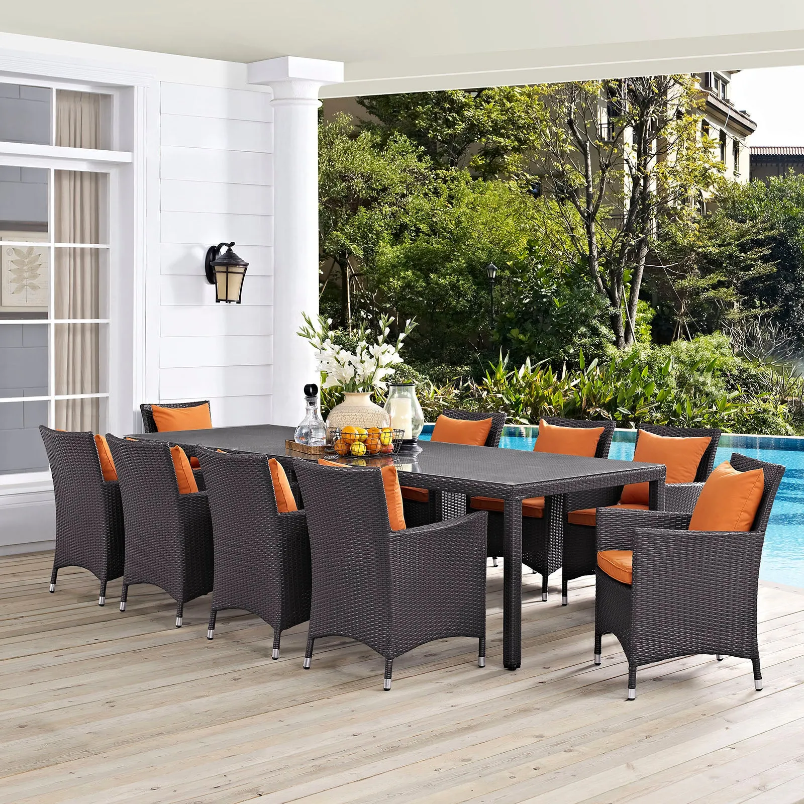 Convene 11 Piece Outdoor Patio Dining Set by Modway