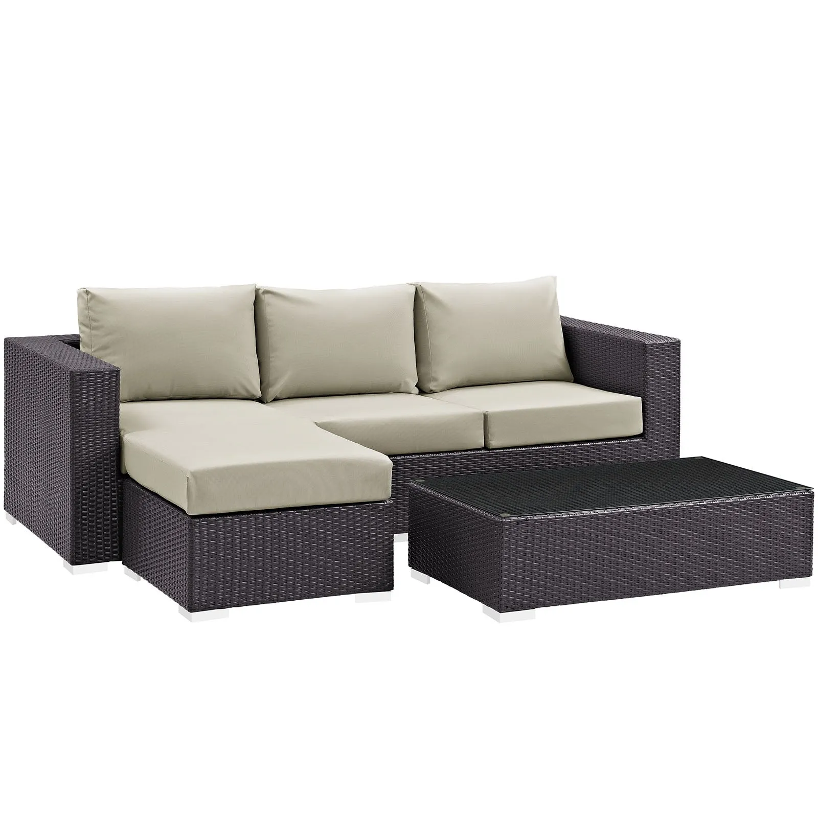 Convene 3 Piece Outdoor Patio Sofa Set by Modway