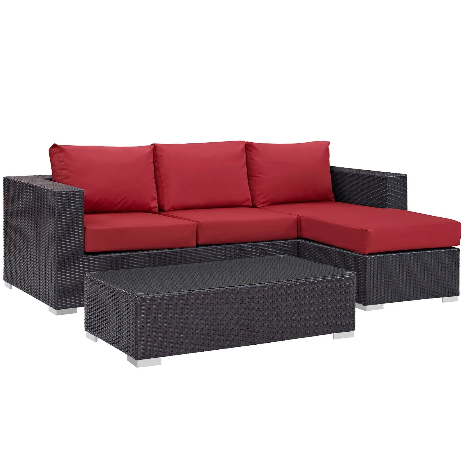 Convene 3 Piece Outdoor Patio Sofa Set by Modway