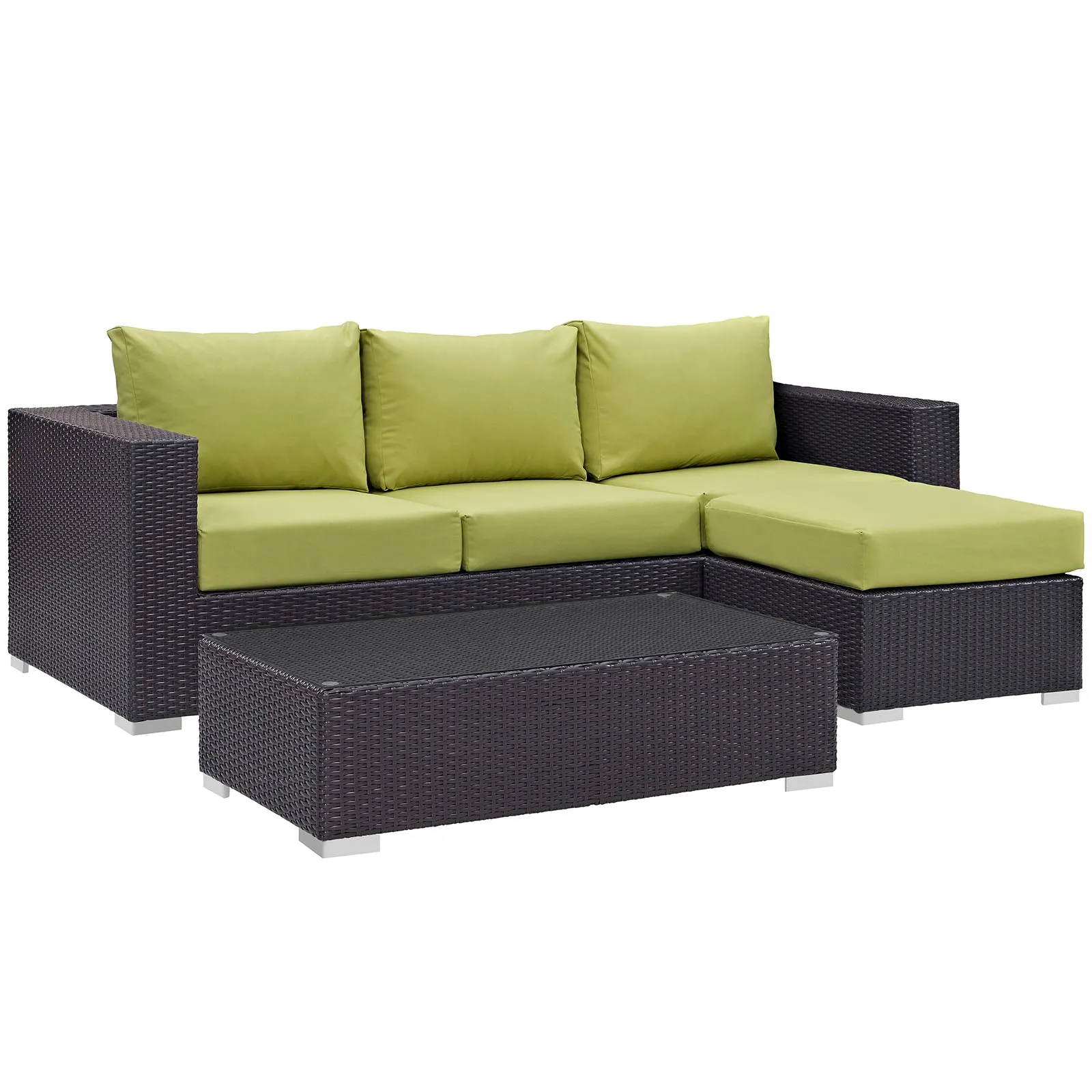 Convene 3 Piece Outdoor Patio Sofa Set by Modway