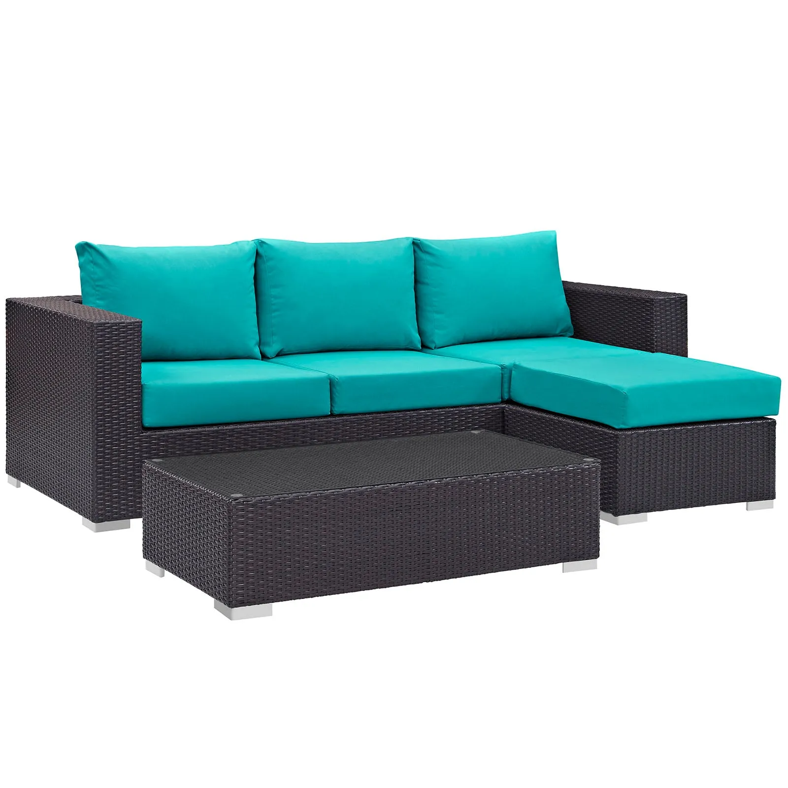 Convene 3 Piece Outdoor Patio Sofa Set by Modway