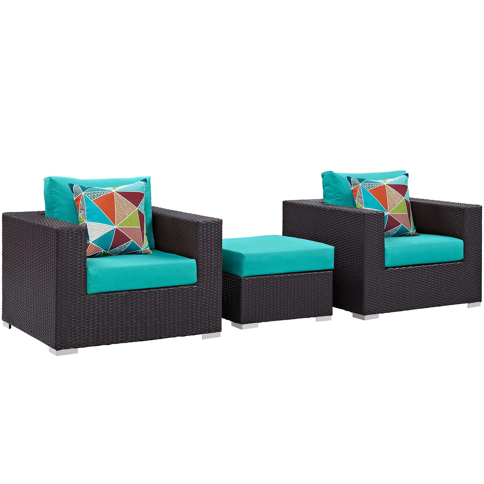 Convene 3 Piece Outdoor Patio Sofa Set by Modway