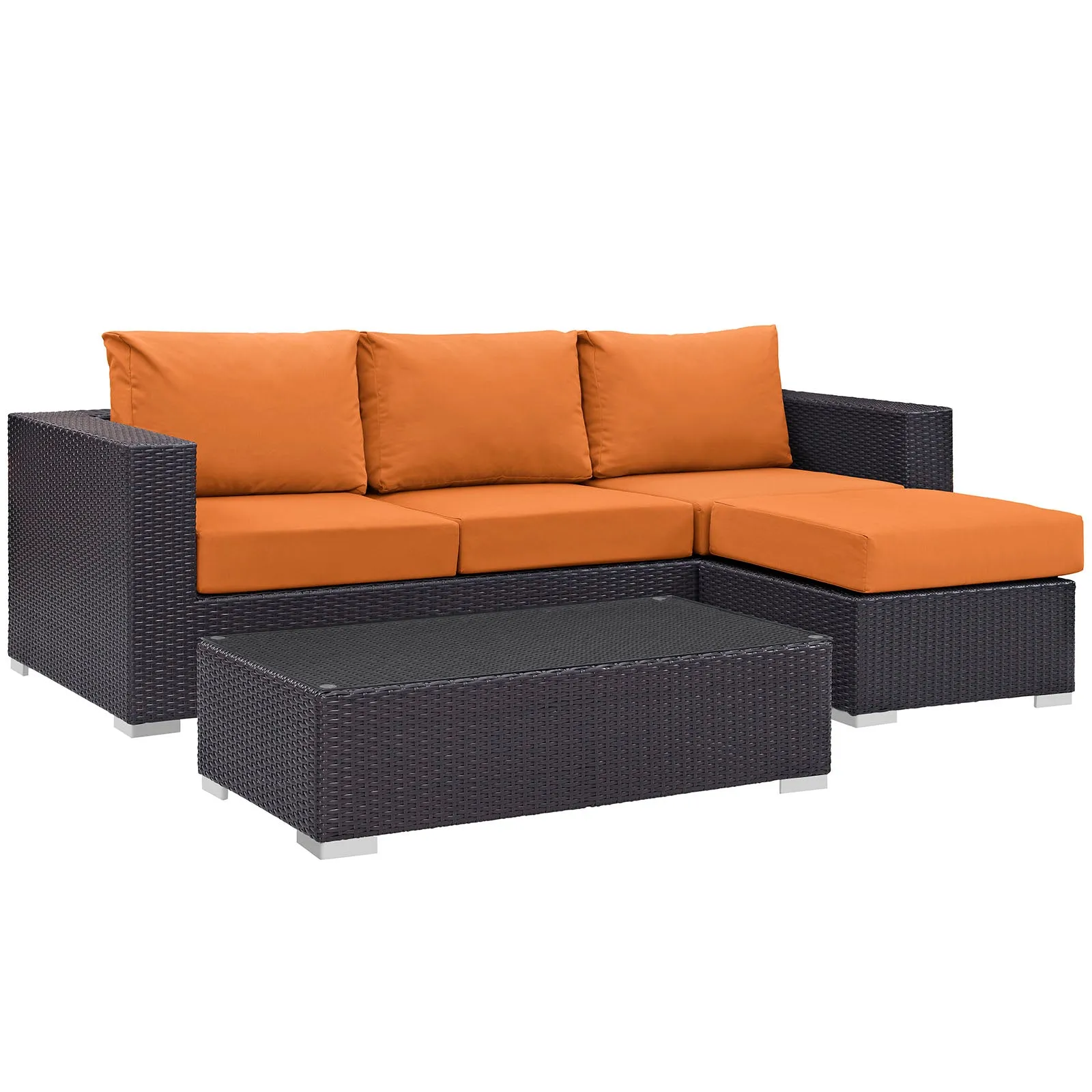 Convene 3 Piece Outdoor Patio Sofa Set by Modway