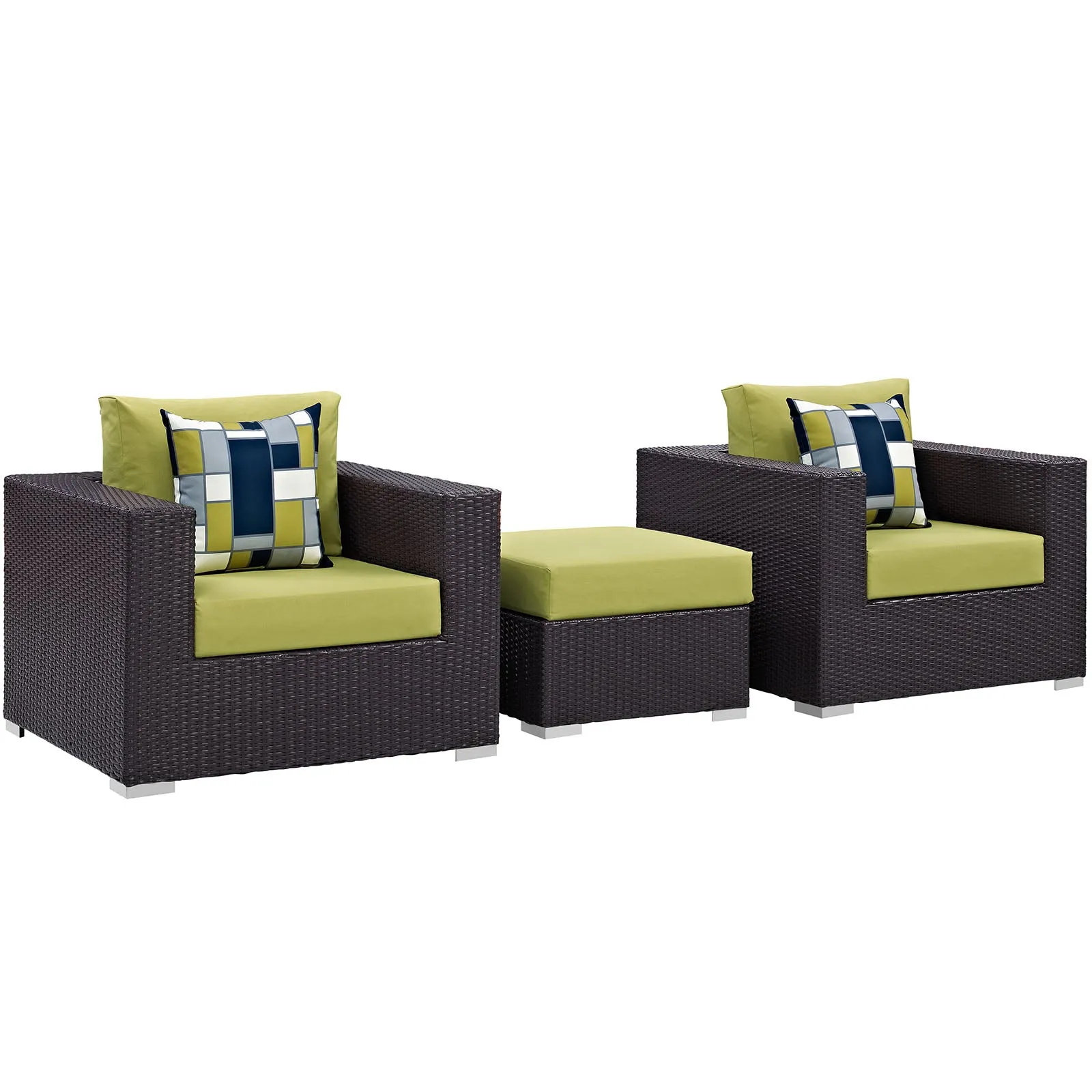 Convene 3 Piece Outdoor Patio Sofa Set by Modway