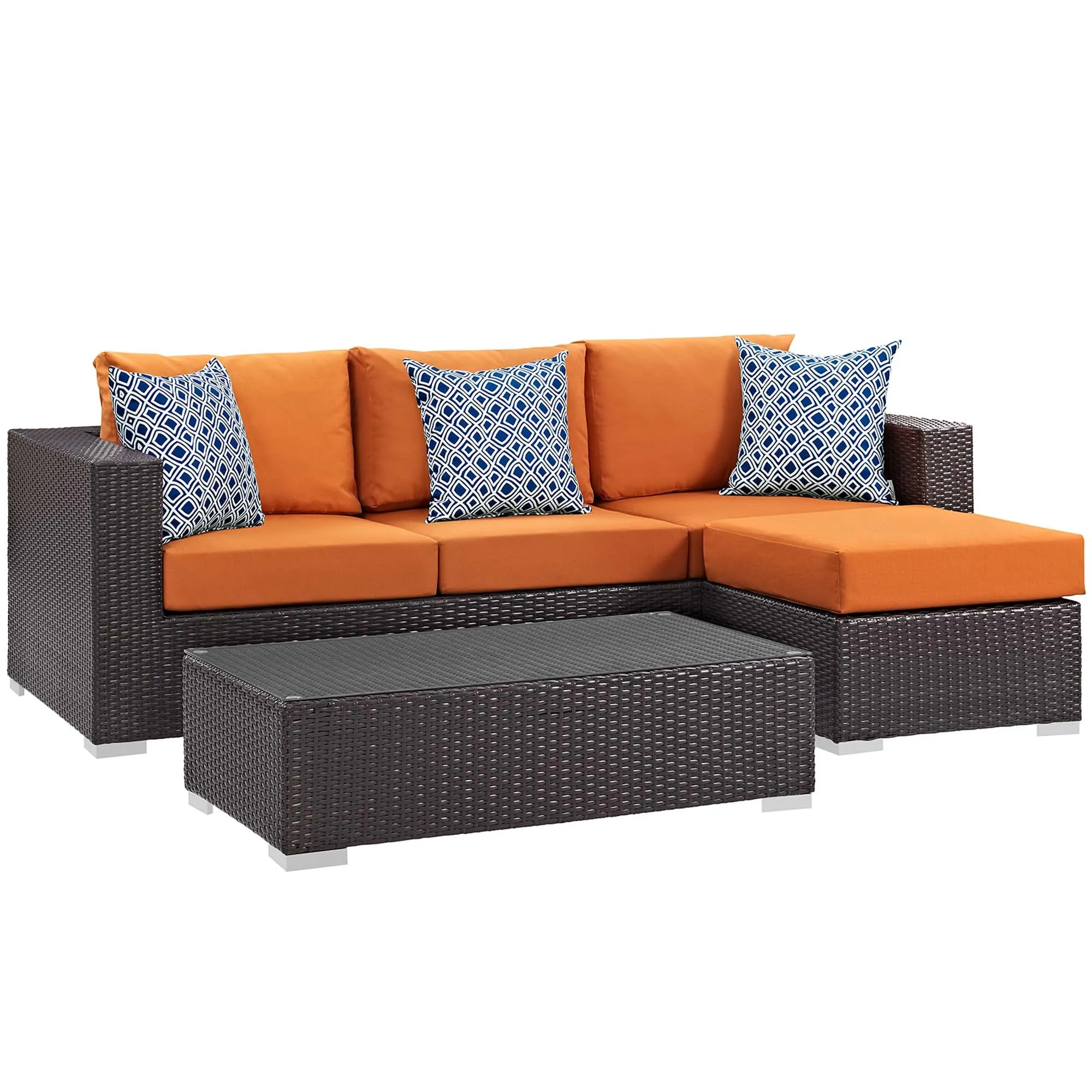 Convene 3 Piece Outdoor Patio Sofa Set by Modway