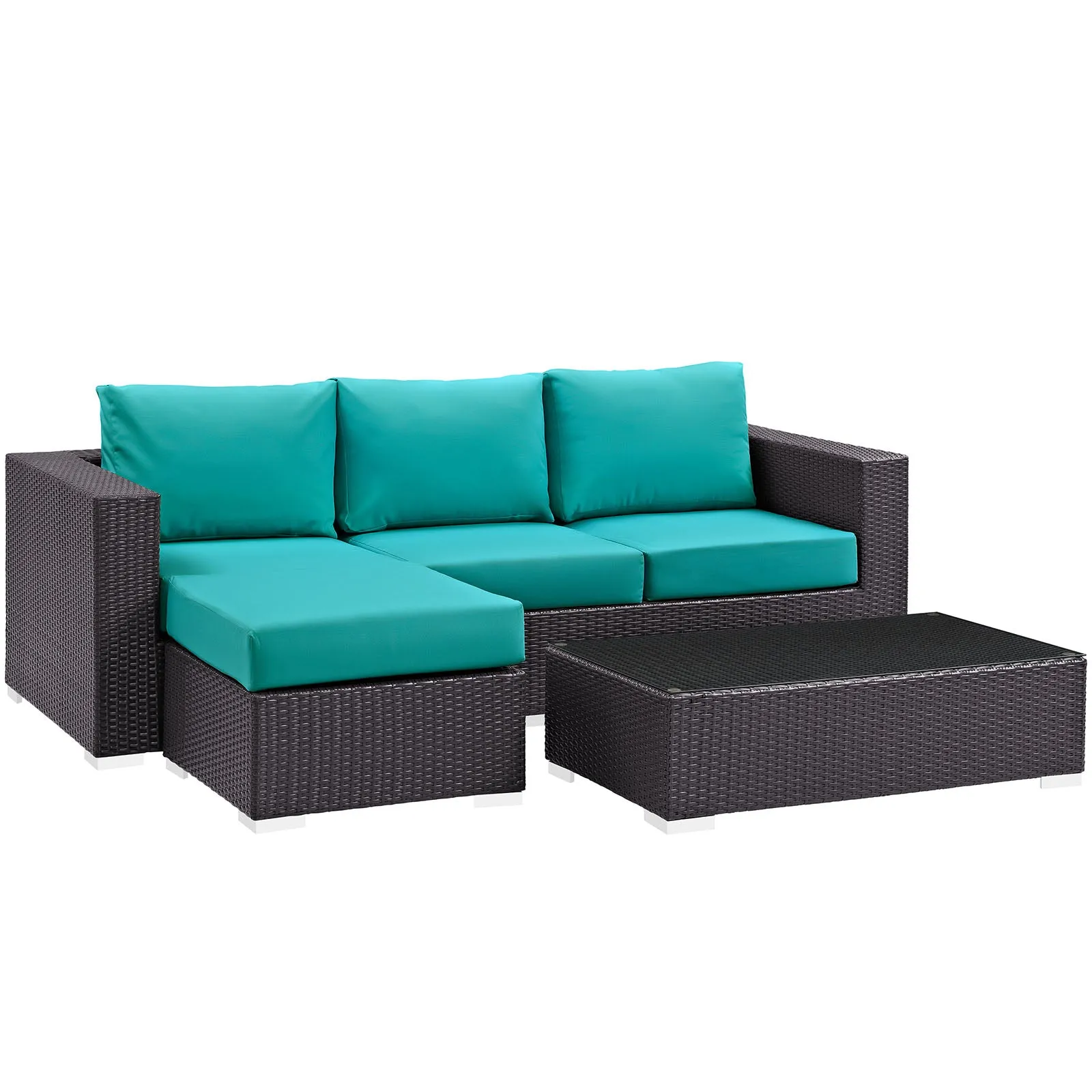 Convene 3 Piece Outdoor Patio Sofa Set by Modway