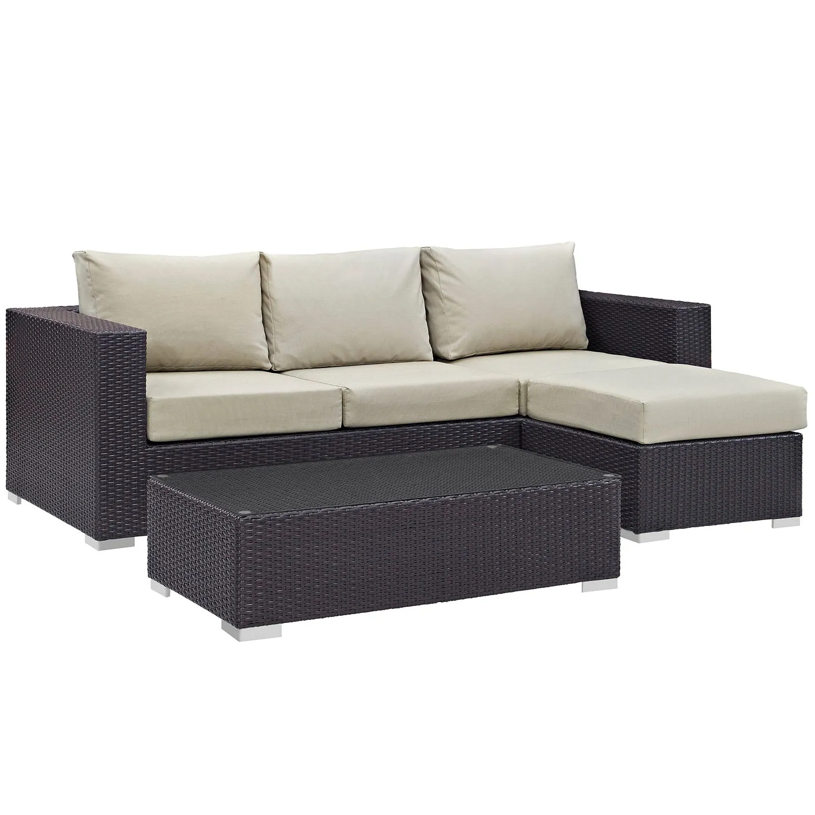 Convene 3 Piece Outdoor Patio Sofa Set by Modway