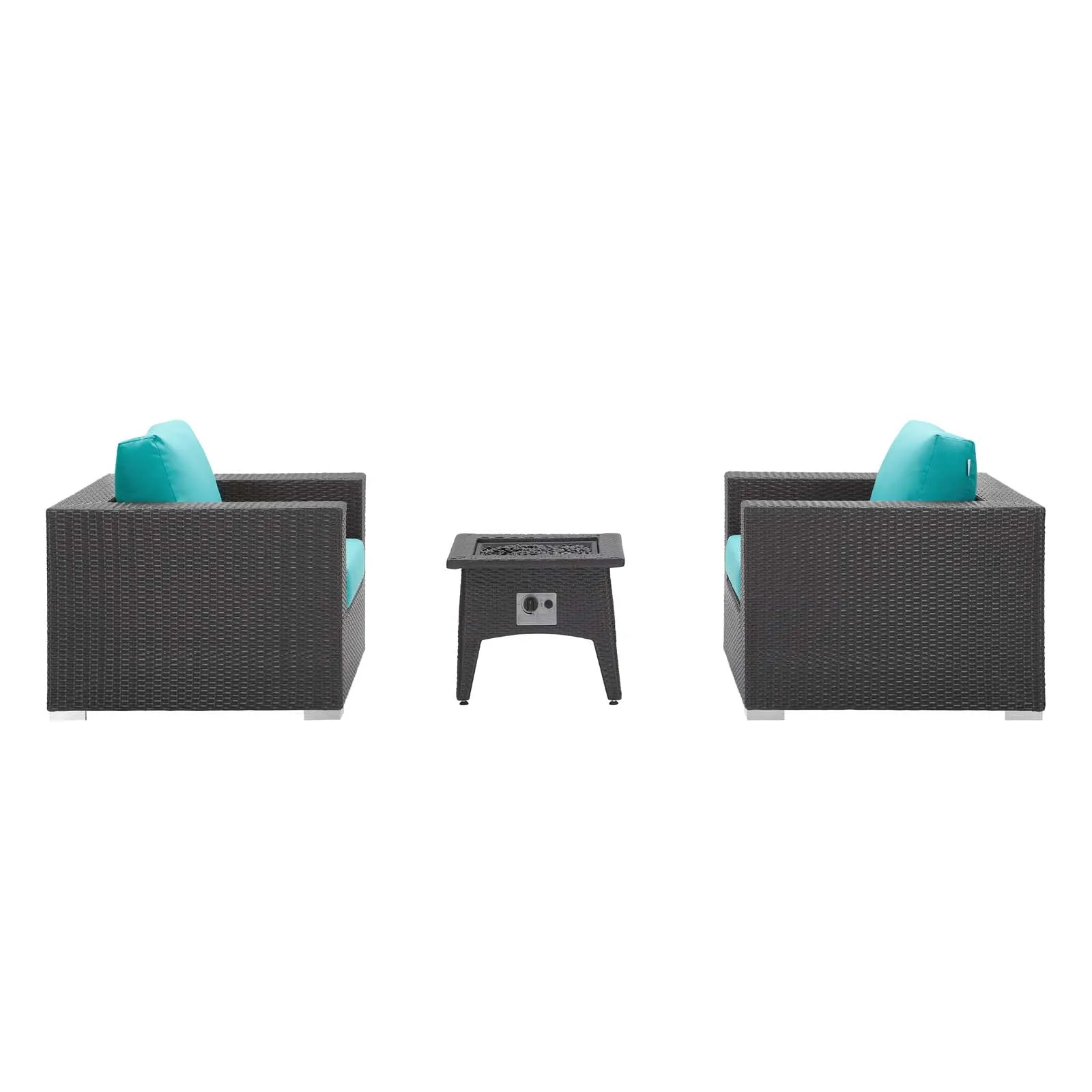 Convene 3 Piece Set Outdoor Patio with Fire Pit by Modway