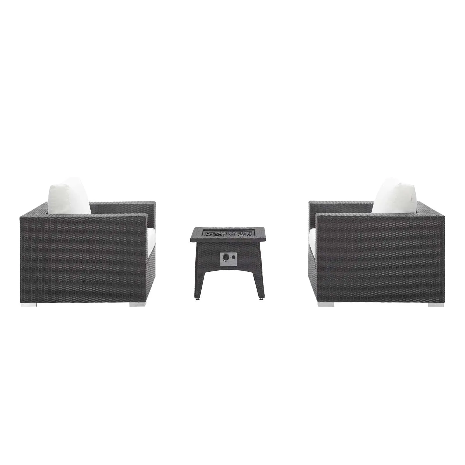 Convene 3 Piece Set Outdoor Patio with Fire Pit by Modway