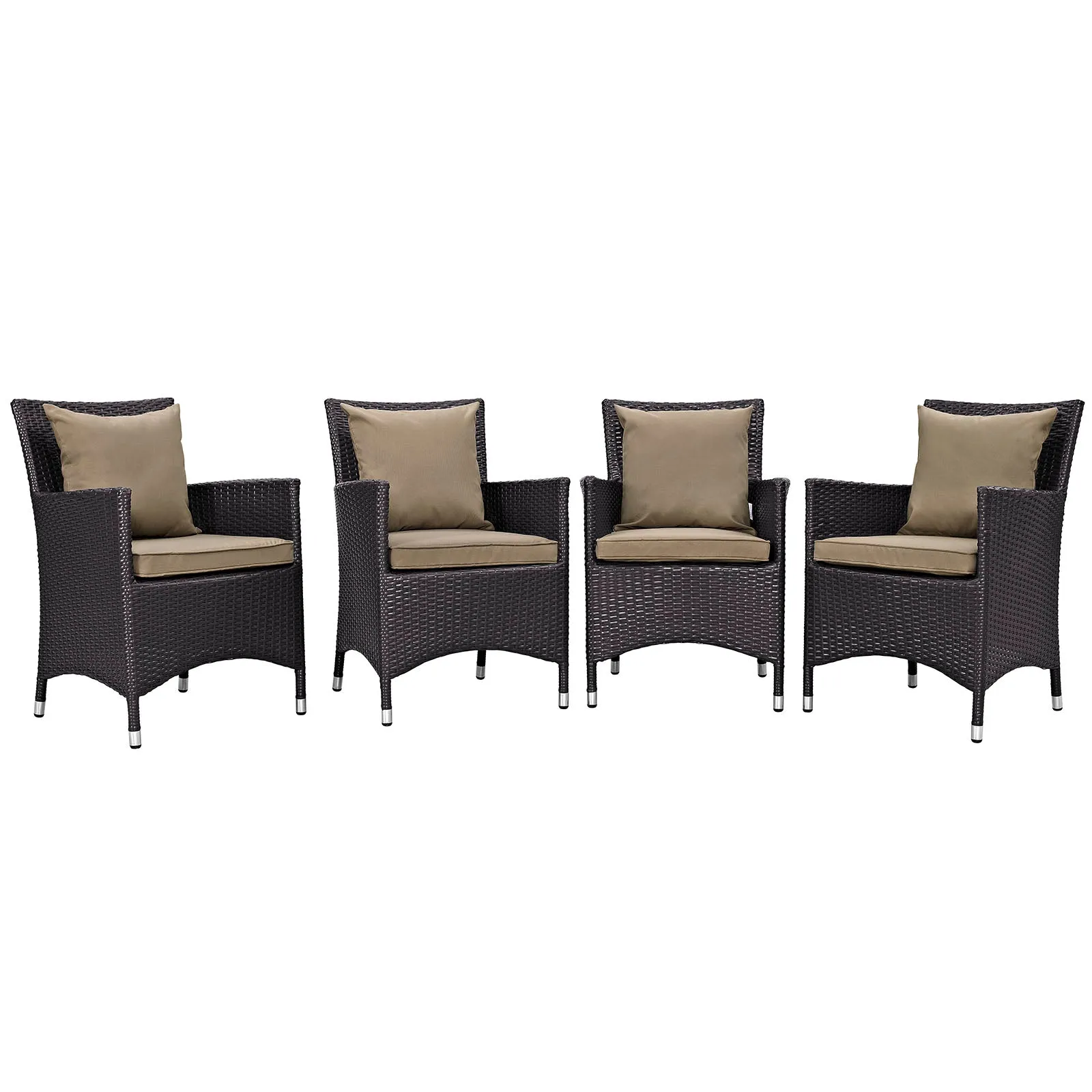 Convene 4 Piece Outdoor Patio Dining Set by Modway