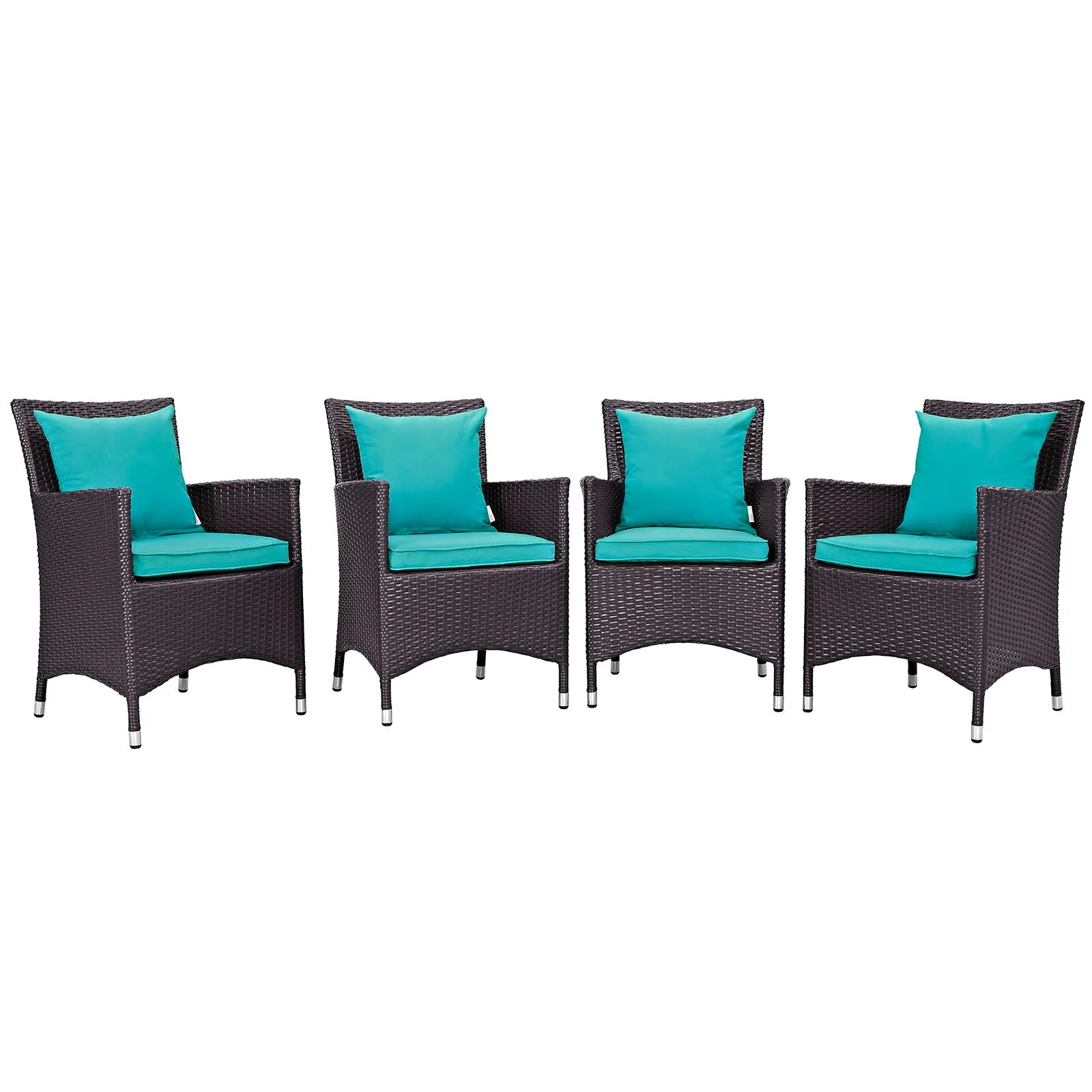 Convene 4 Piece Outdoor Patio Dining Set by Modway