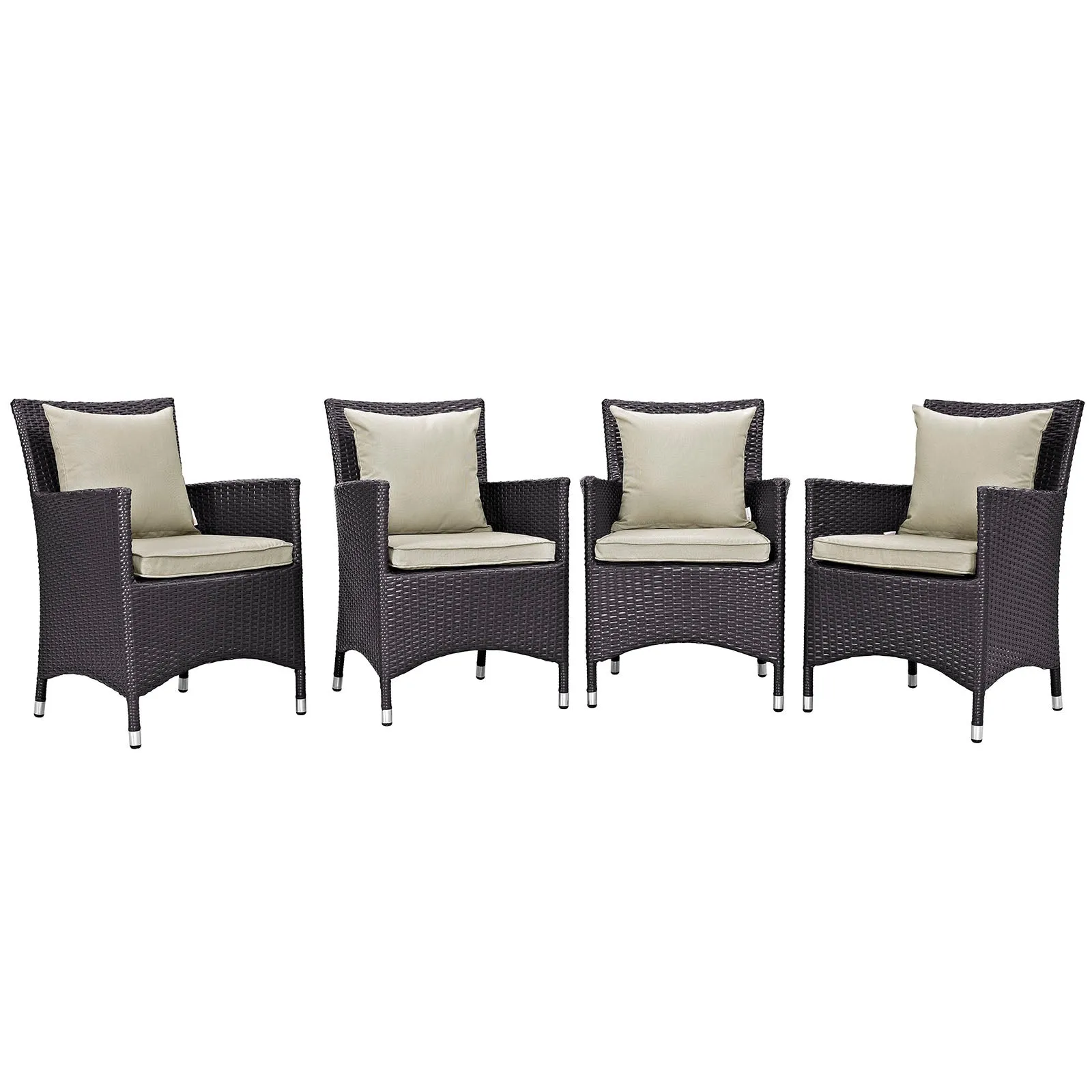 Convene 4 Piece Outdoor Patio Dining Set by Modway