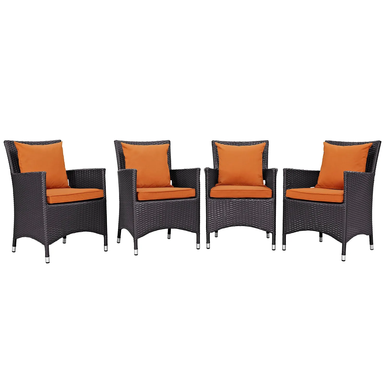 Convene 4 Piece Outdoor Patio Dining Set by Modway