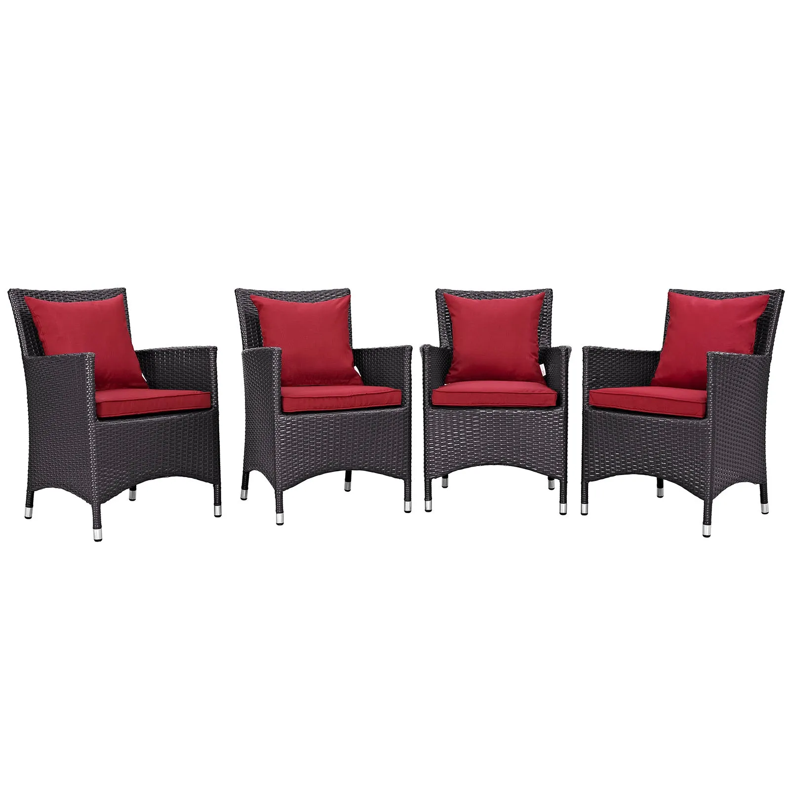Convene 4 Piece Outdoor Patio Dining Set by Modway