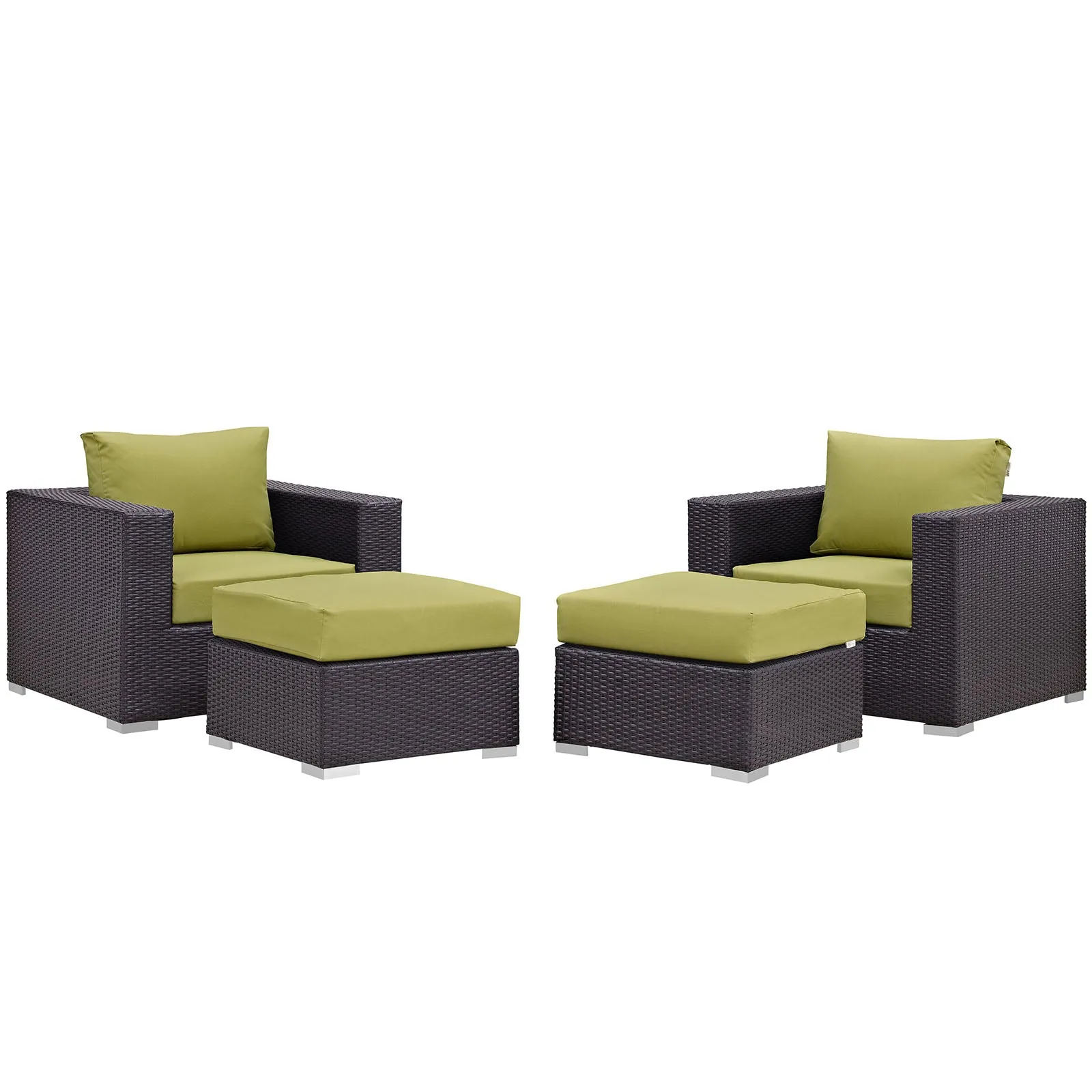 Convene 4 Piece Outdoor Patio Sectional Set by Modway