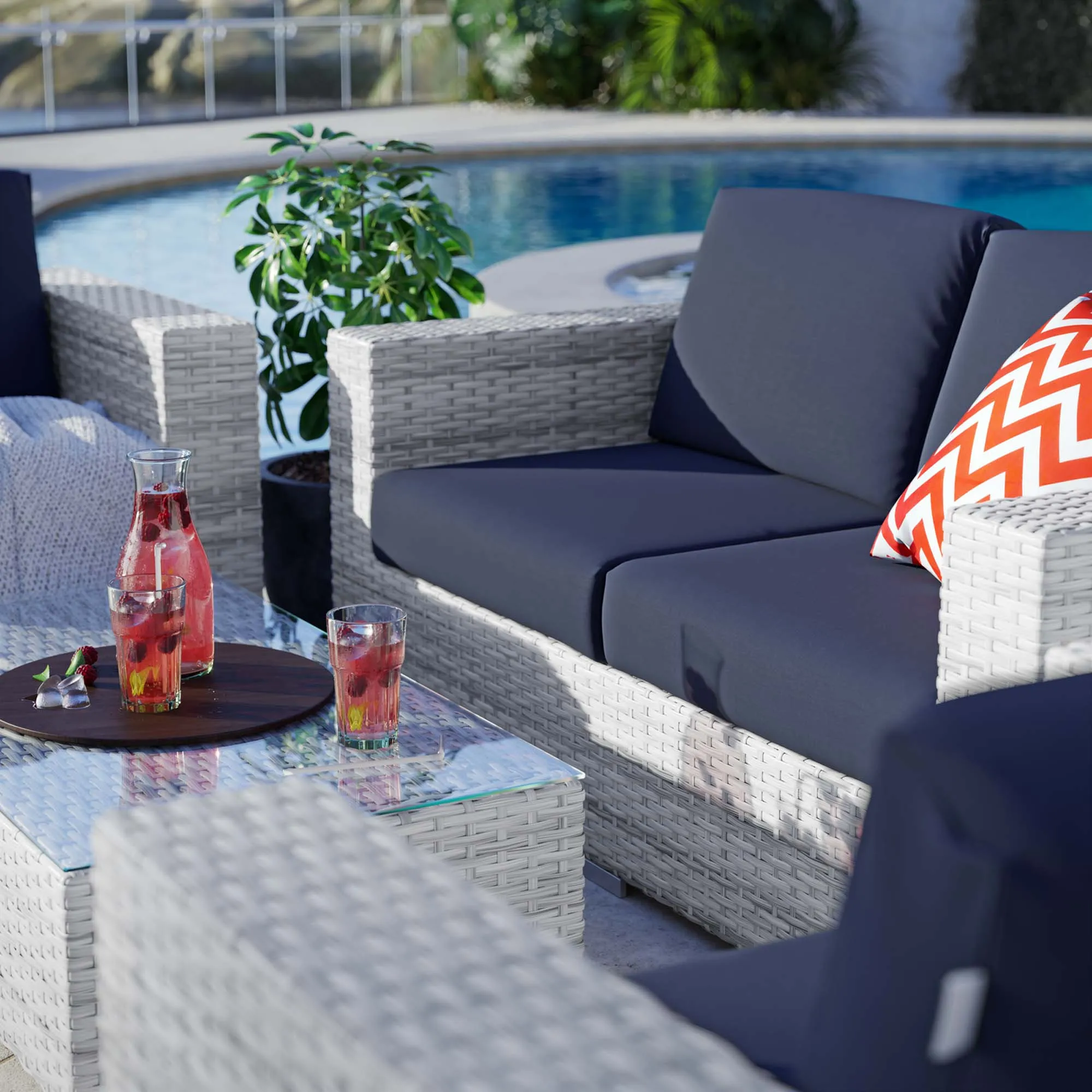 Convene 4-Piece Outdoor Patio Set by Modway
