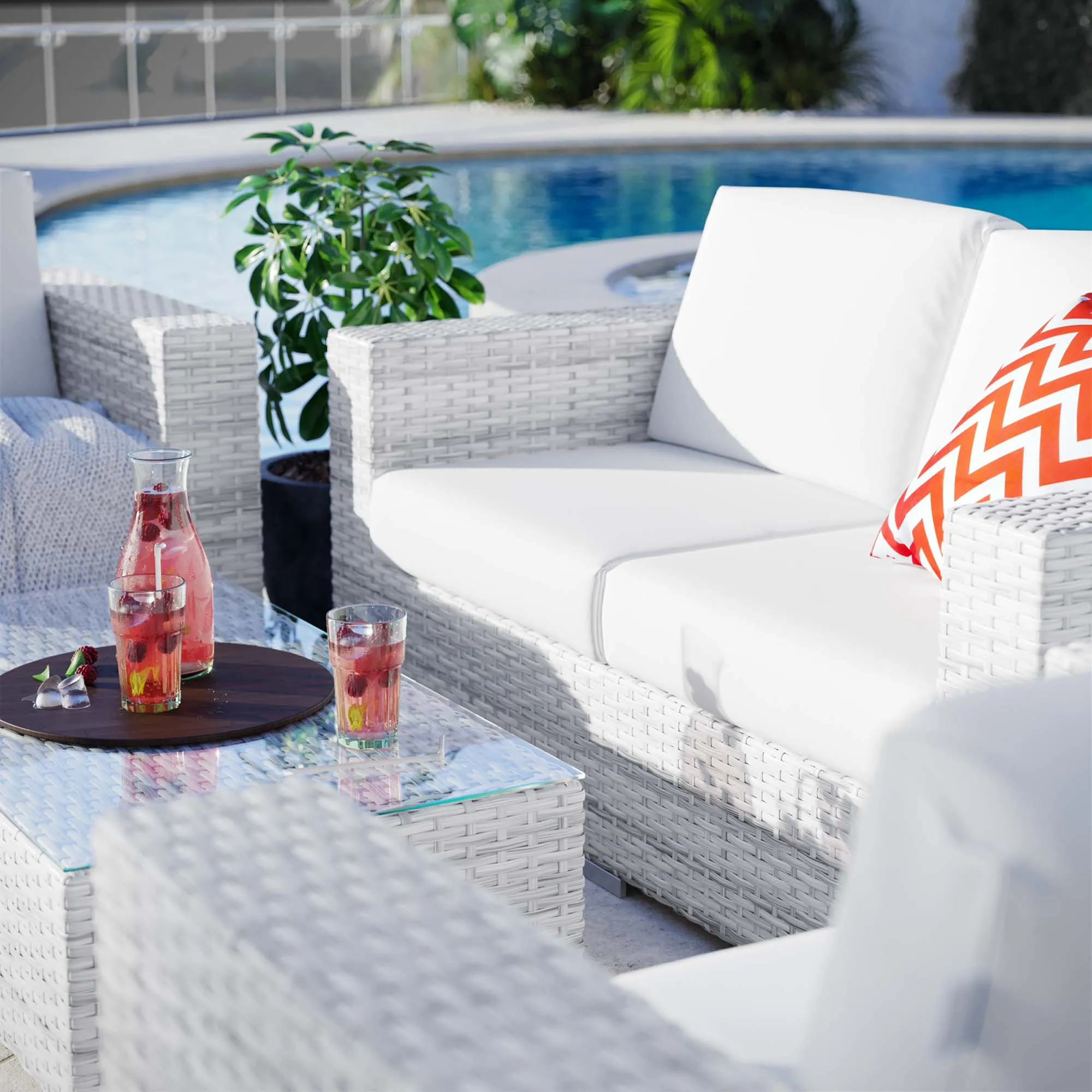 Convene 4-Piece Outdoor Patio Set by Modway
