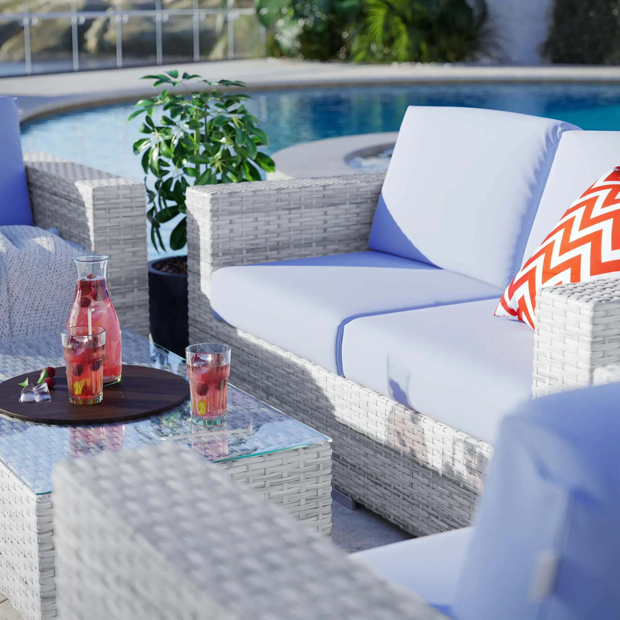 Convene 4-Piece Outdoor Patio Set by Modway